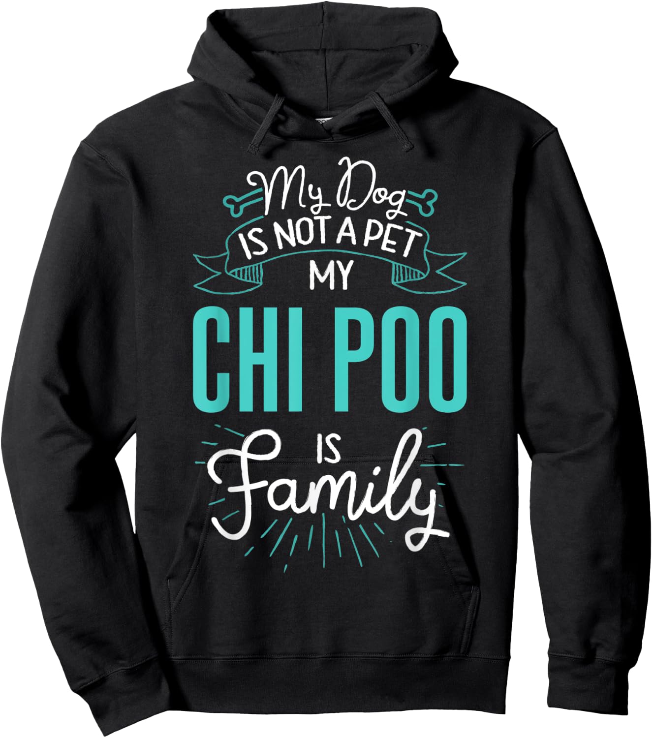 Cute Chi Poo Shirt Family Dog Gift Men Hoodie - Hoodie | Black