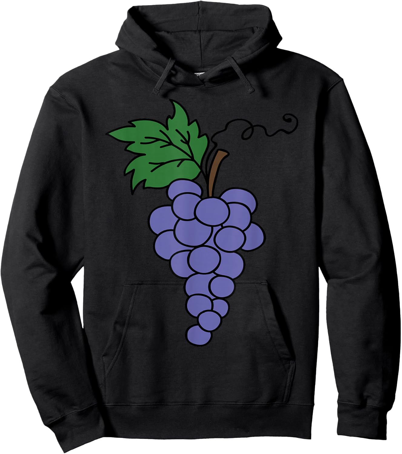 Funny Grape Matching Group Halloween Costume Hoodie - Hoodie | Black