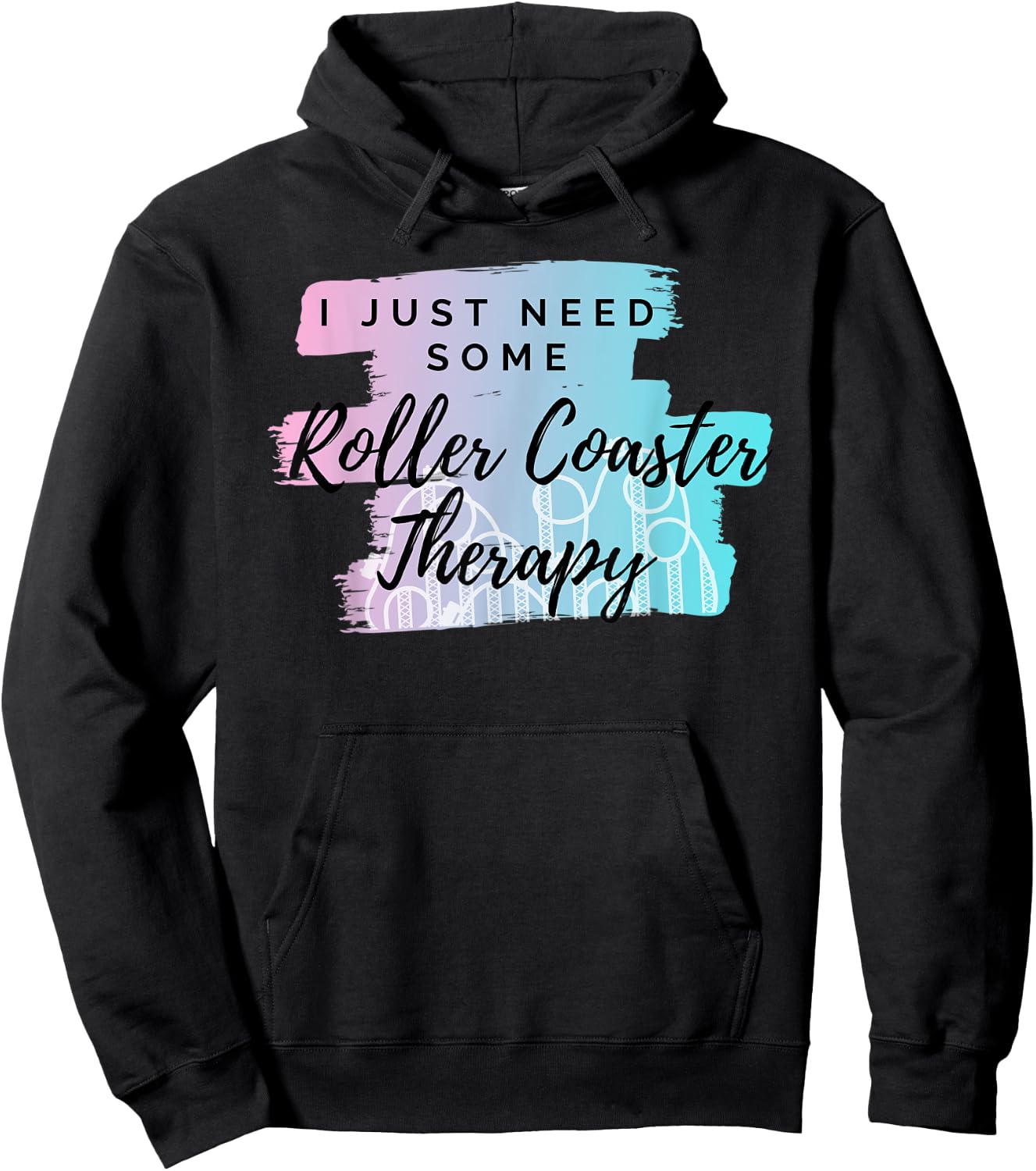 Roller Coaster Therapy Hoodie - Hoodie | Black