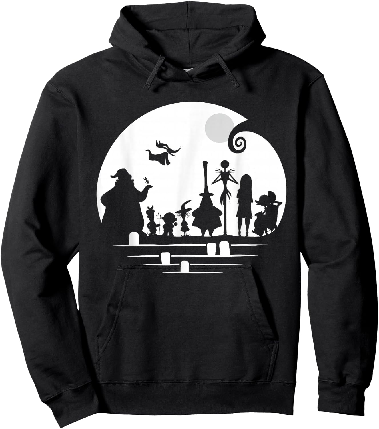 Disney The Nightmare Before Christmas Character Silhouette Hoodie - Hoodie | Black