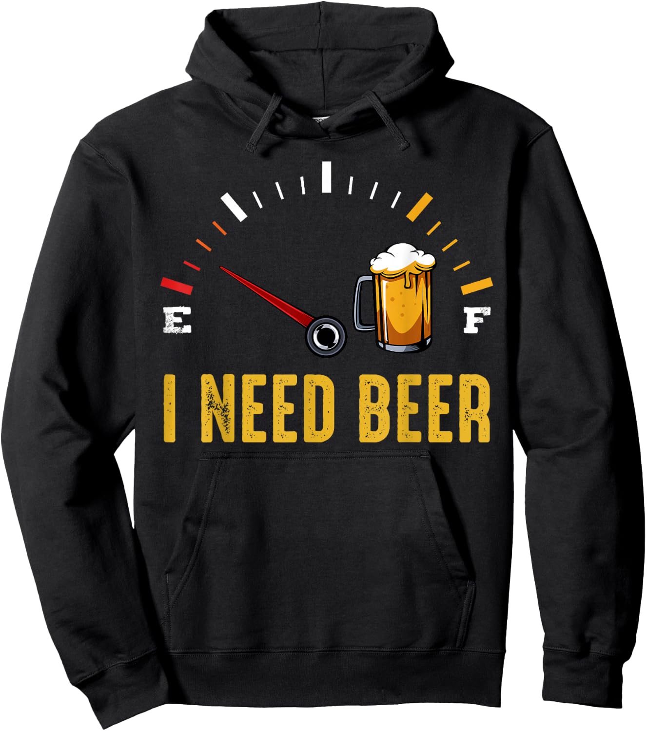 I Need A Beer Meter Alcohol Drinking Funny Brewing Hops Hoodie - Hoodie | Black