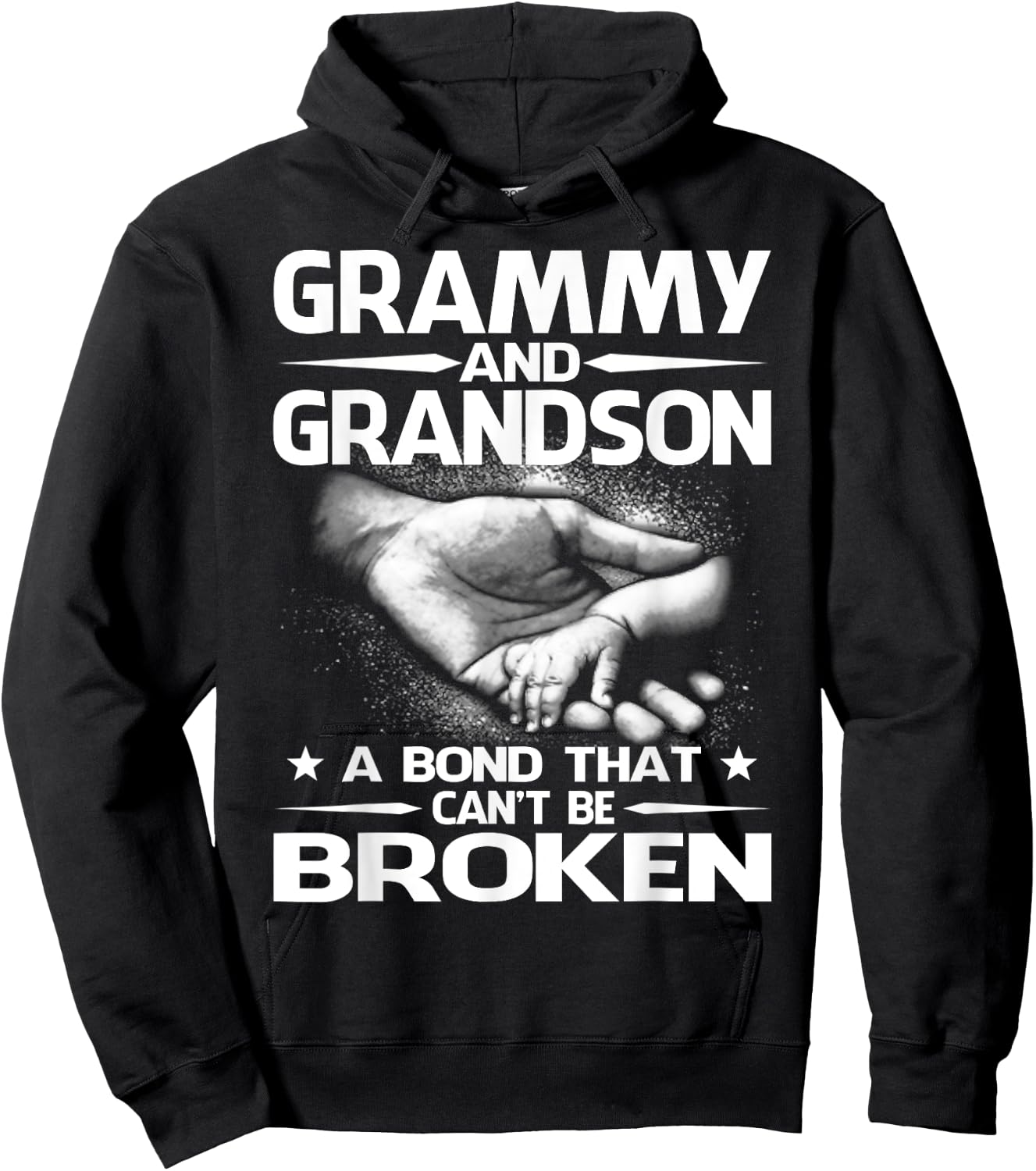 Grammy And Grandson A Bond That Can't Be Broken Hoodie - Hoodie | Black