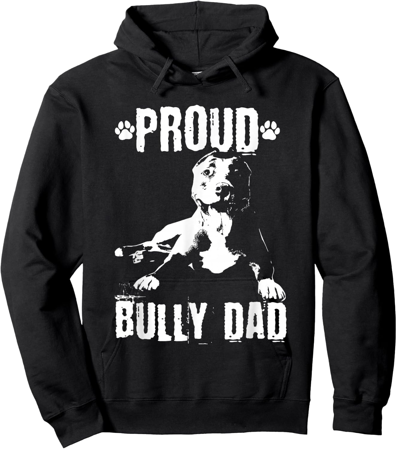 Bully Dad | American Bully Pitbull Dog Owner Hoodie - Hoodie | Black