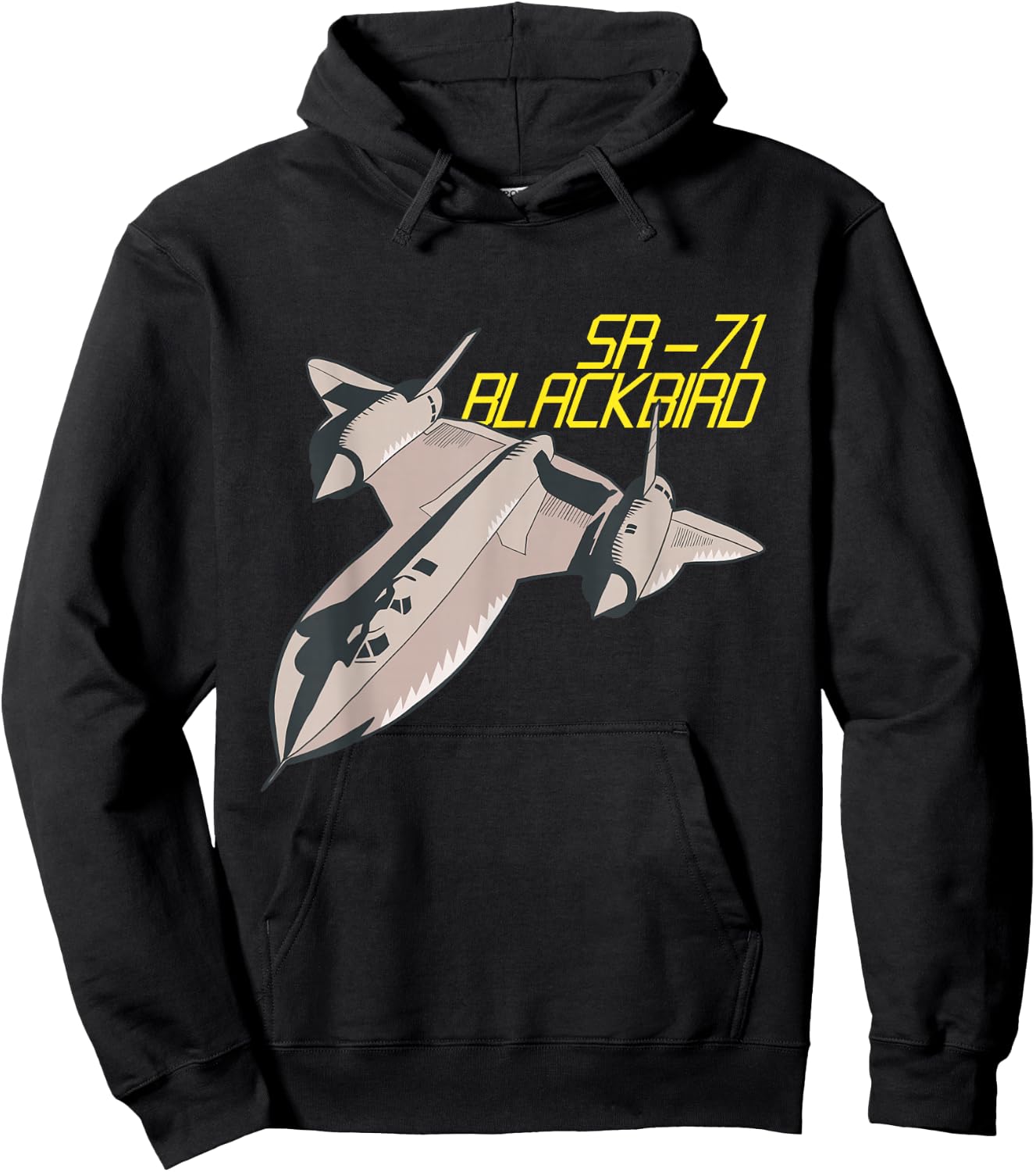 SR71 Stealth Jet Aeroplane USA Flag Blackbird 4th July Hoodie - Hoodie | Black