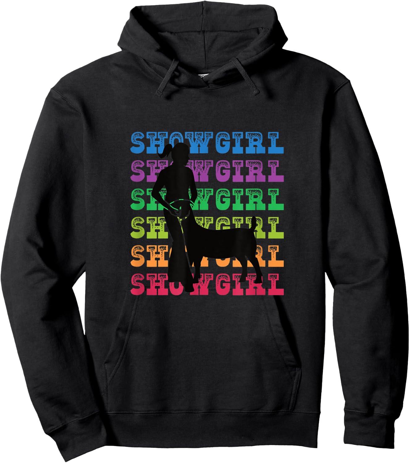 Show Girl - Fun Livestock Goat Showing Hoodie - Hoodie | Black