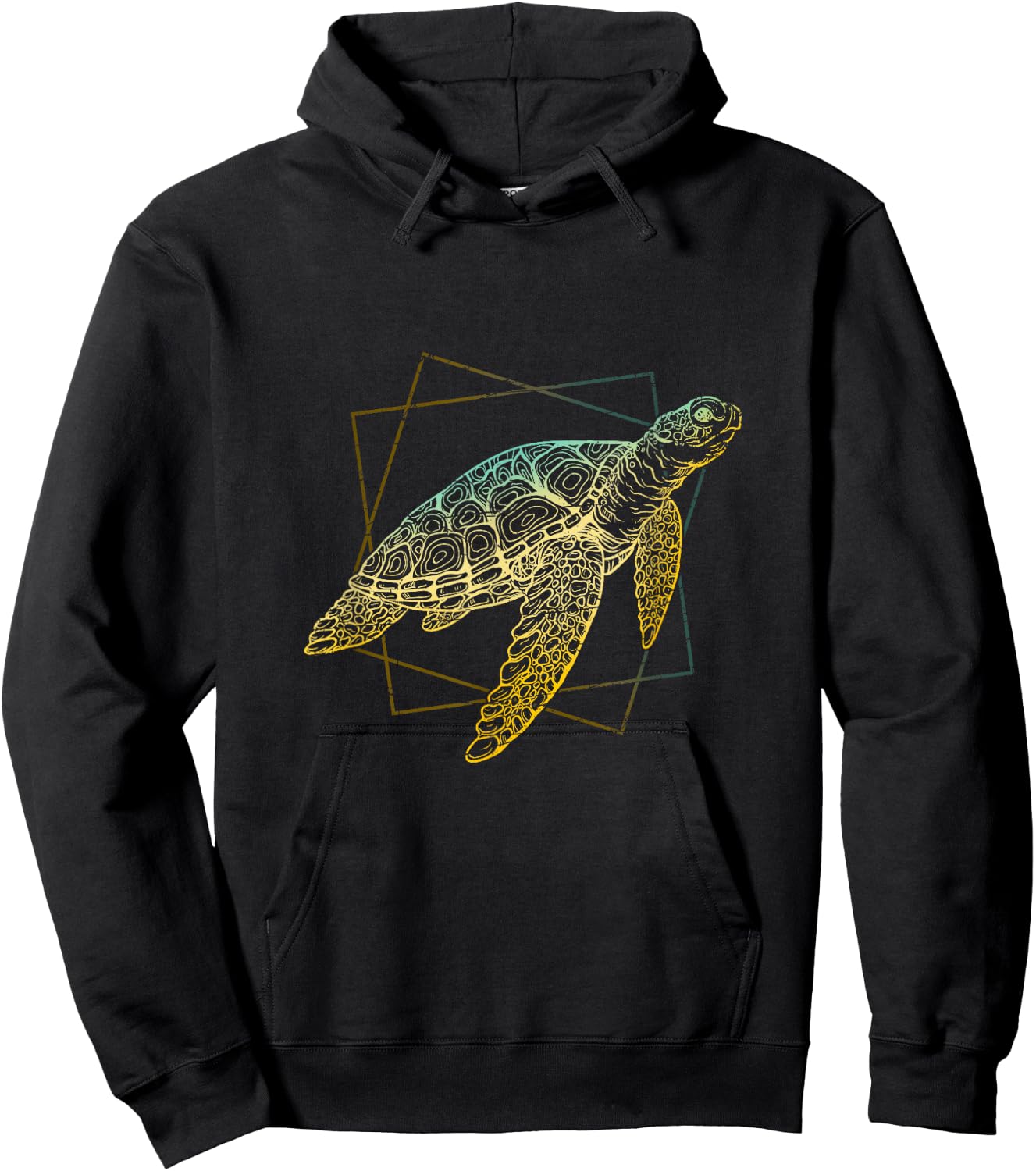 Ocean Animal Sea Creature Turtle Hoodie - Hoodie | Black