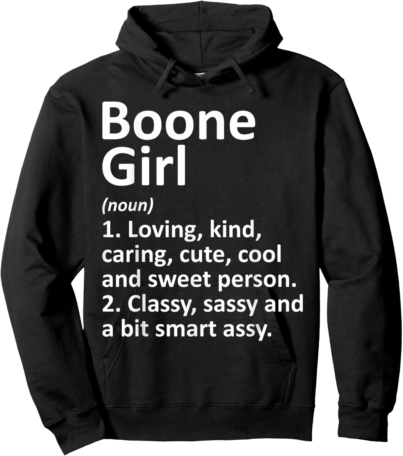 Boone Girl NC North Carolina Funny City Home Roots Gift Hoodie - Hoodie | Black
