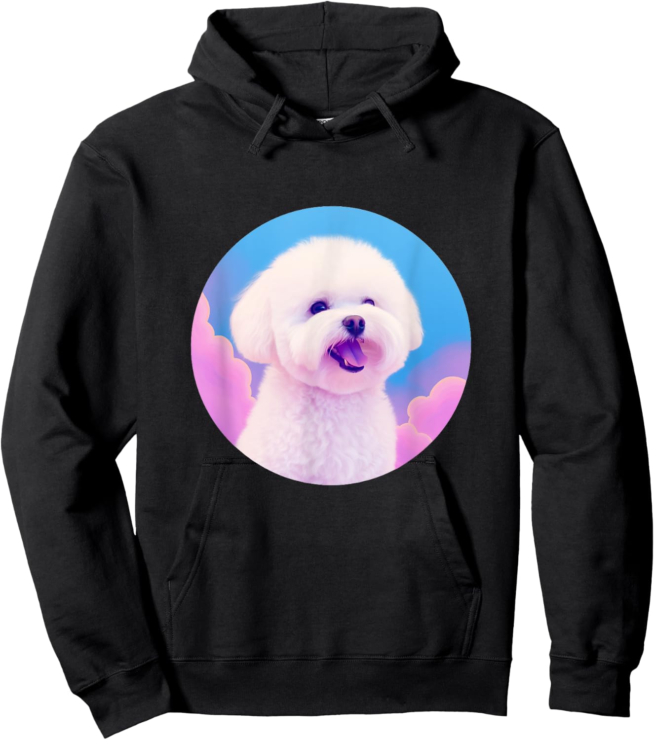 Pastel Bichon Frise Dog For Bichon Frise Dog Lovers Women Kids Hoodie - Hoodie | Black