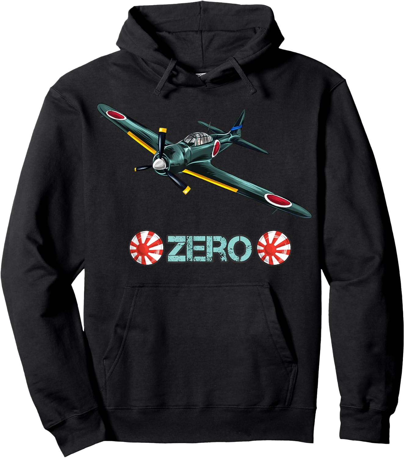 World War 2 Japanese Fighter Plane Zero Hoodie - Hoodie | Black