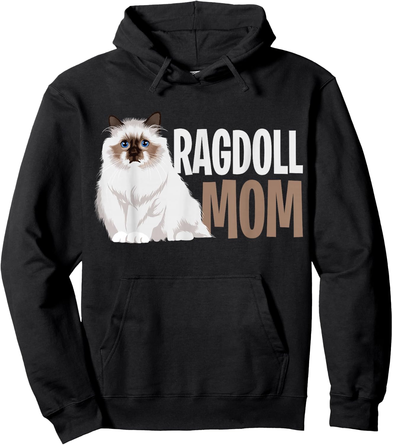 Ragdoll Cat Mom Funny Cat Owner Lovers ,Black,Small Hoodie - Hoodie | Black