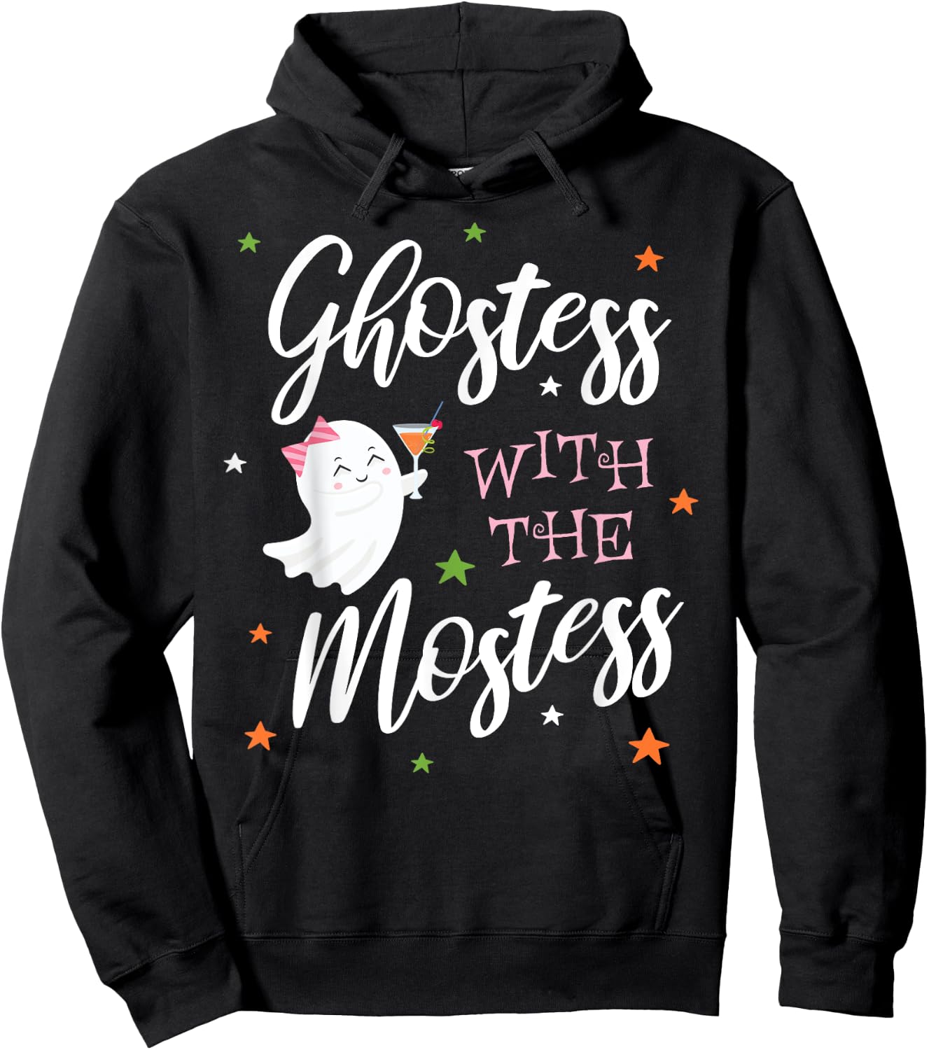 Halloween Party Ghost Ghostess with Mostess Hoodie - Hoodie | Black