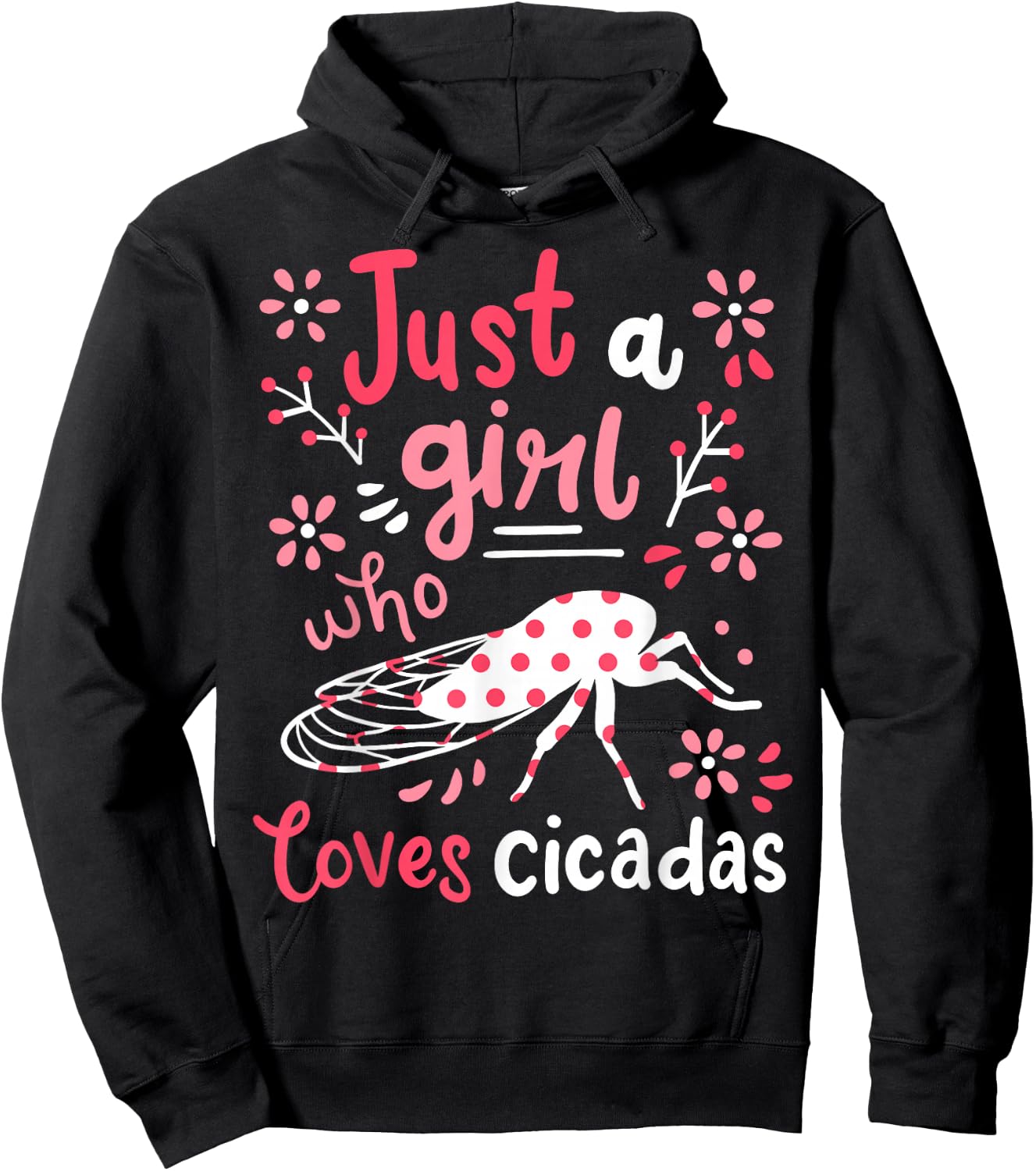 Cicada Insect Just a Girl Who Loves Cicadas Hoodie - Hoodie | Black