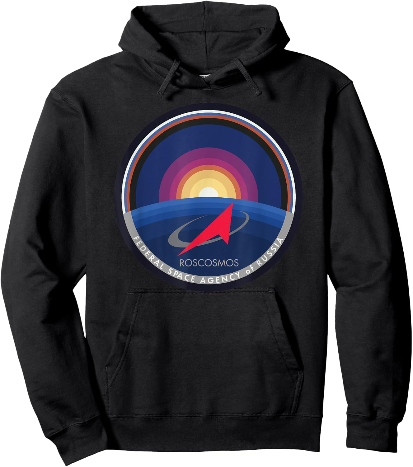Roskosmos Russia Sputnik Space Russian Authority Hoodie - Hoodie | Black