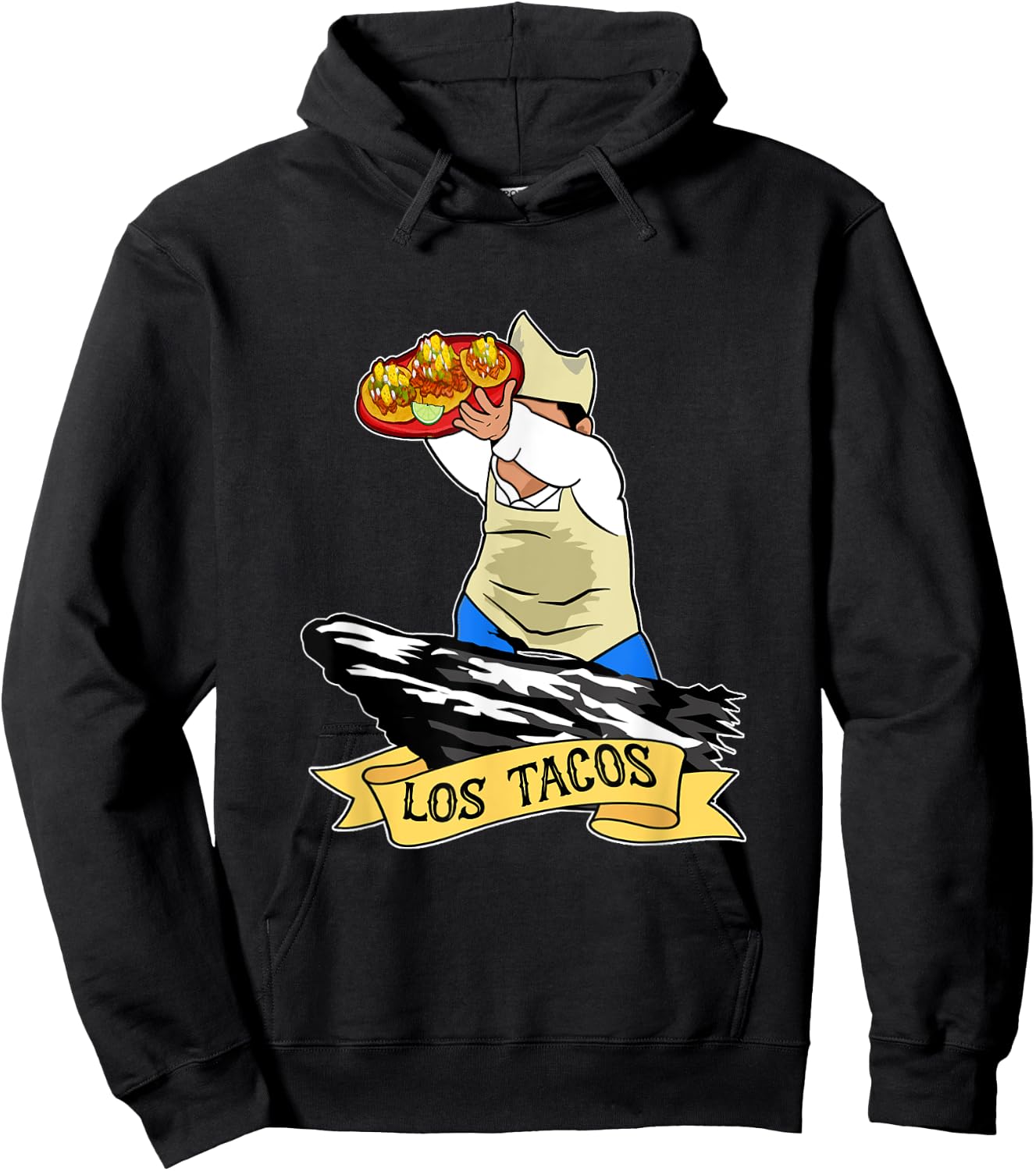 Los tacos Funny Tacos al Pastor Mexican Food Hoodie - Hoodie | Black