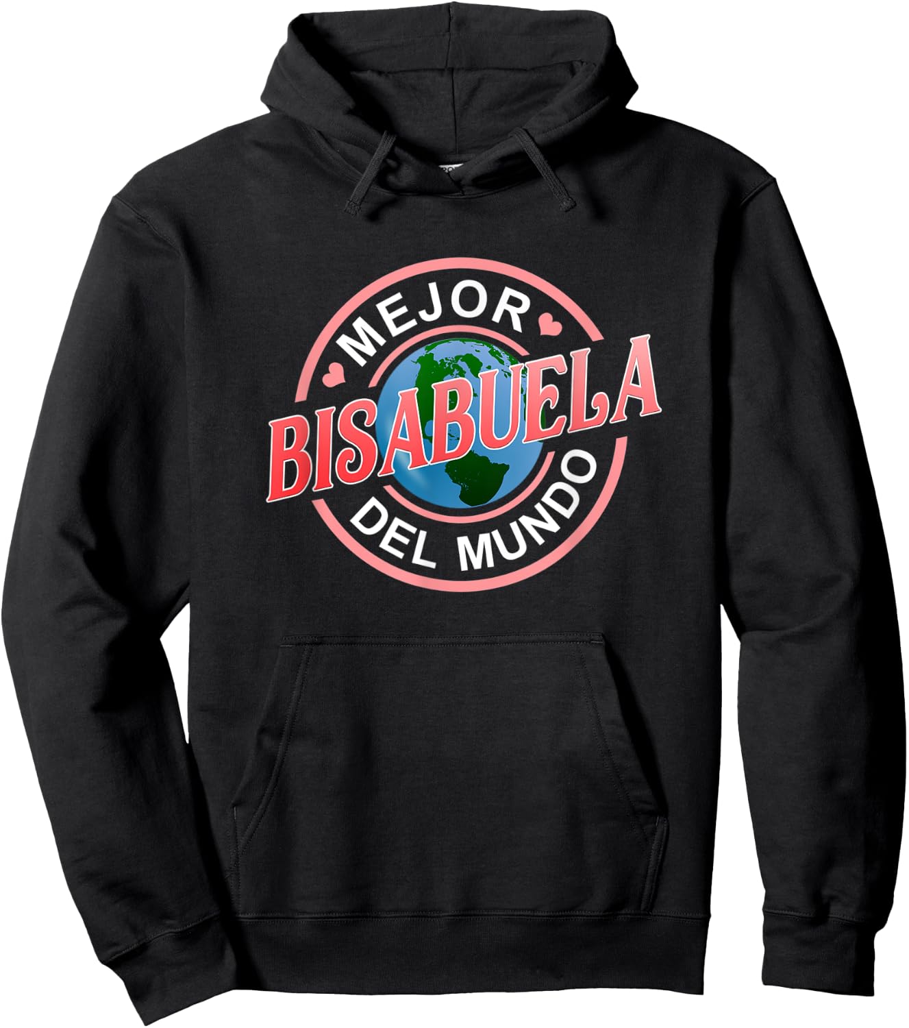 Mejor Bisabuela Del Mundo Best Great Grandma Spanish Hoodie - Hoodie | Black