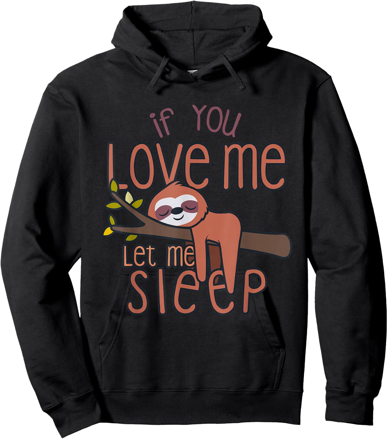 Sloth Shirt Women Men Kids Sloth Lover Gift Sloth Gift Girls Hoodie - Hoodie | Black