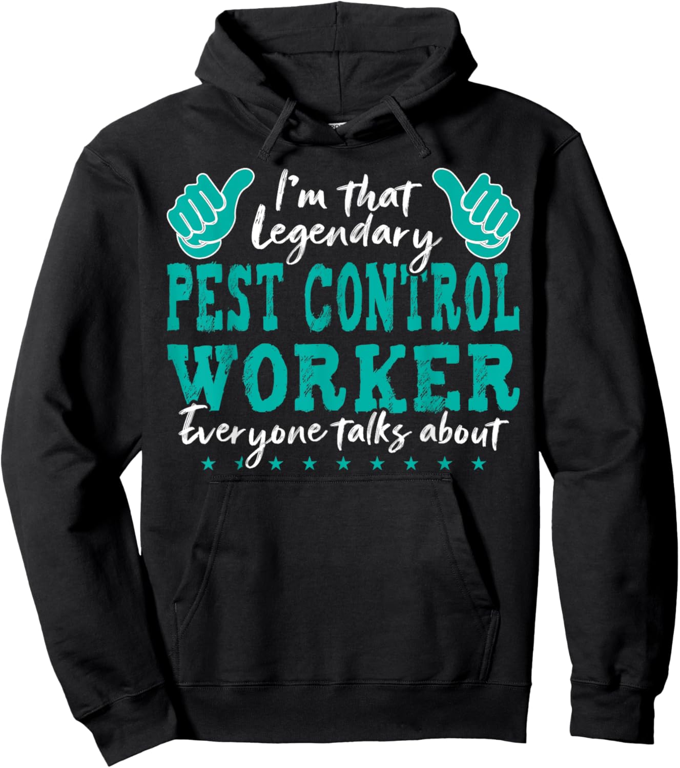 Funny Profession Quote Legendary Pest Control Worker Hoodie - Hoodie | Black