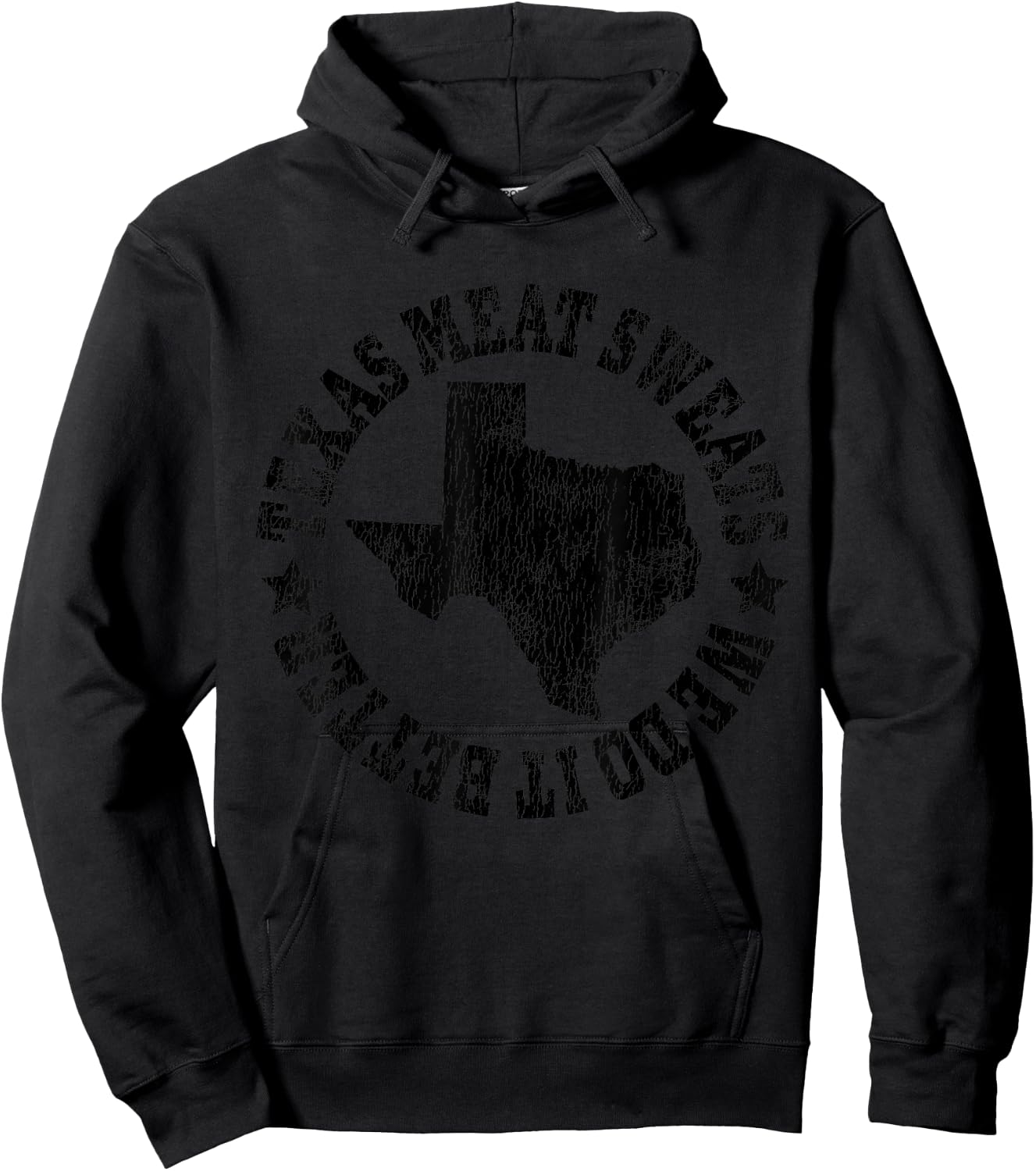 Barbecue Brisket Texas Meat Sweats are Bigger in Texas Hoodie - Hoodie | Black