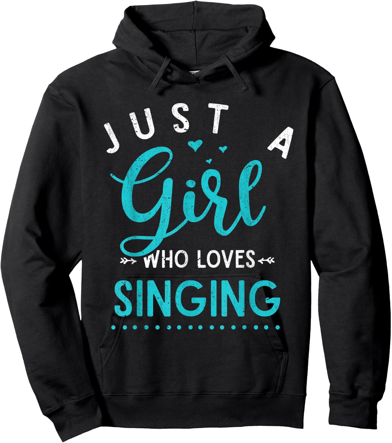 Musicals Women Gift Just A Girl Who Loves Singing Musical Hoodie - Hoodie | Black