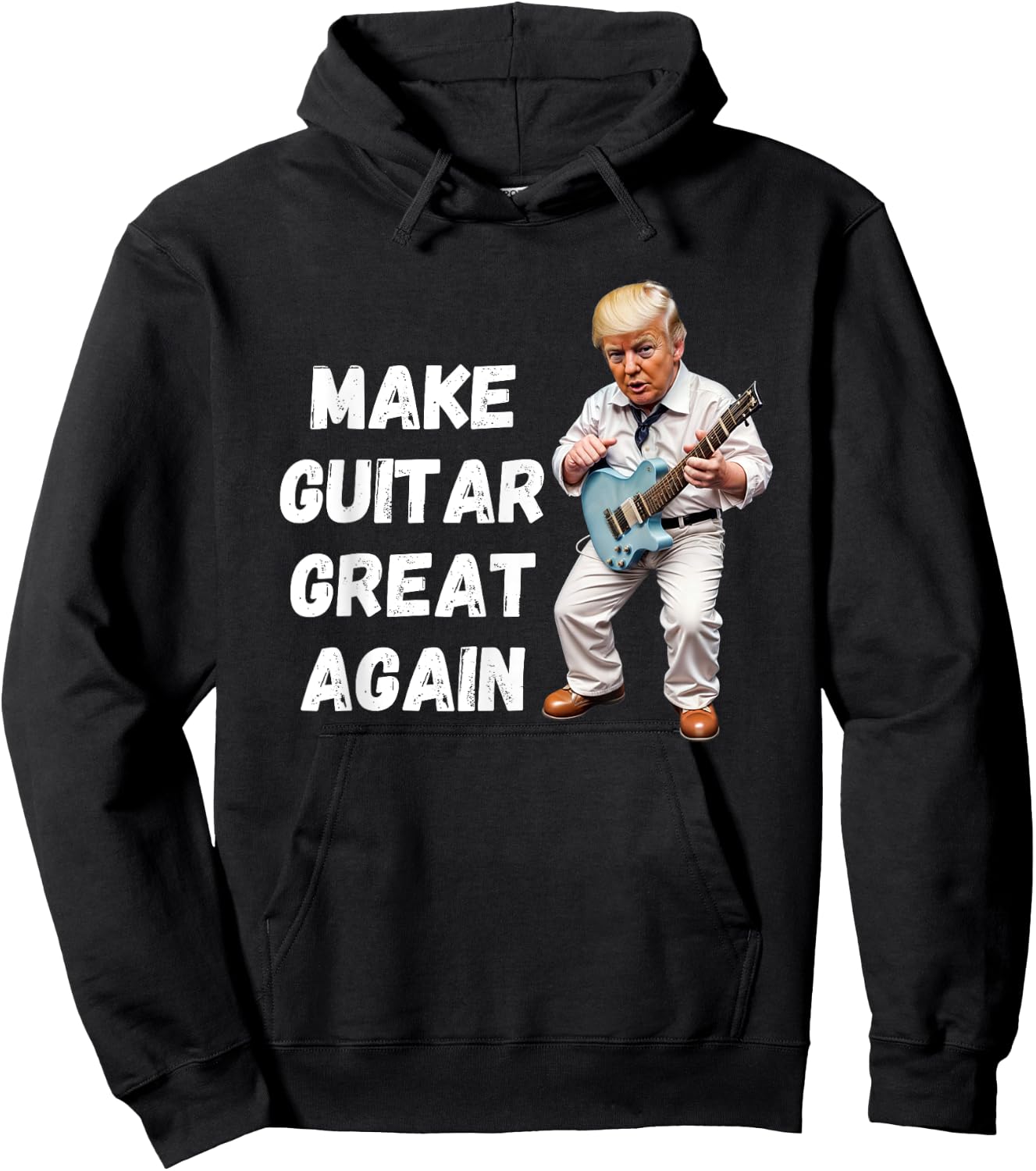 Trump Make Guitar Great Again Hoodie - Hoodie | Black