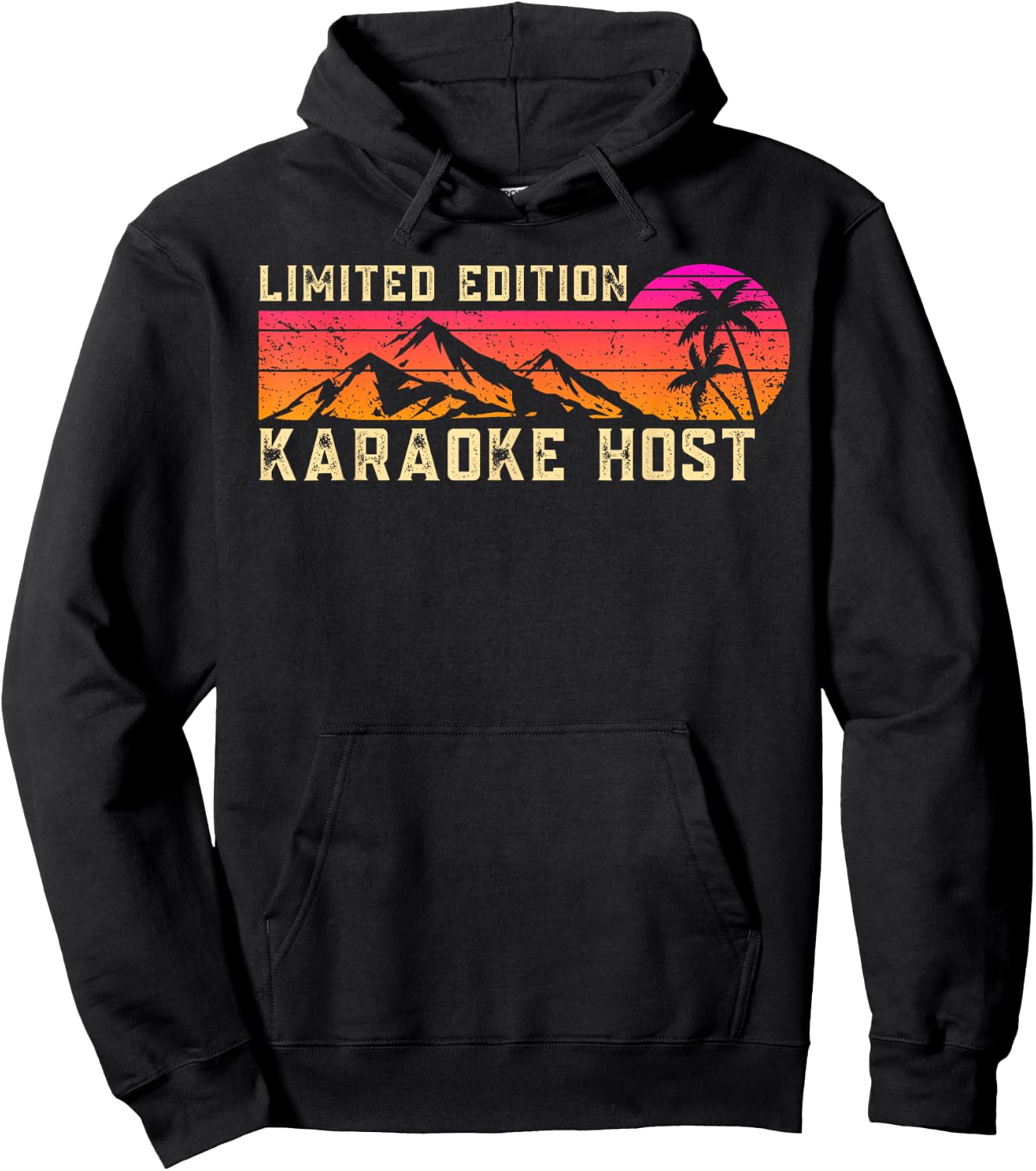 Karaoke Host Job Birthday Worker Professional Hoodie - Hoodie | Black