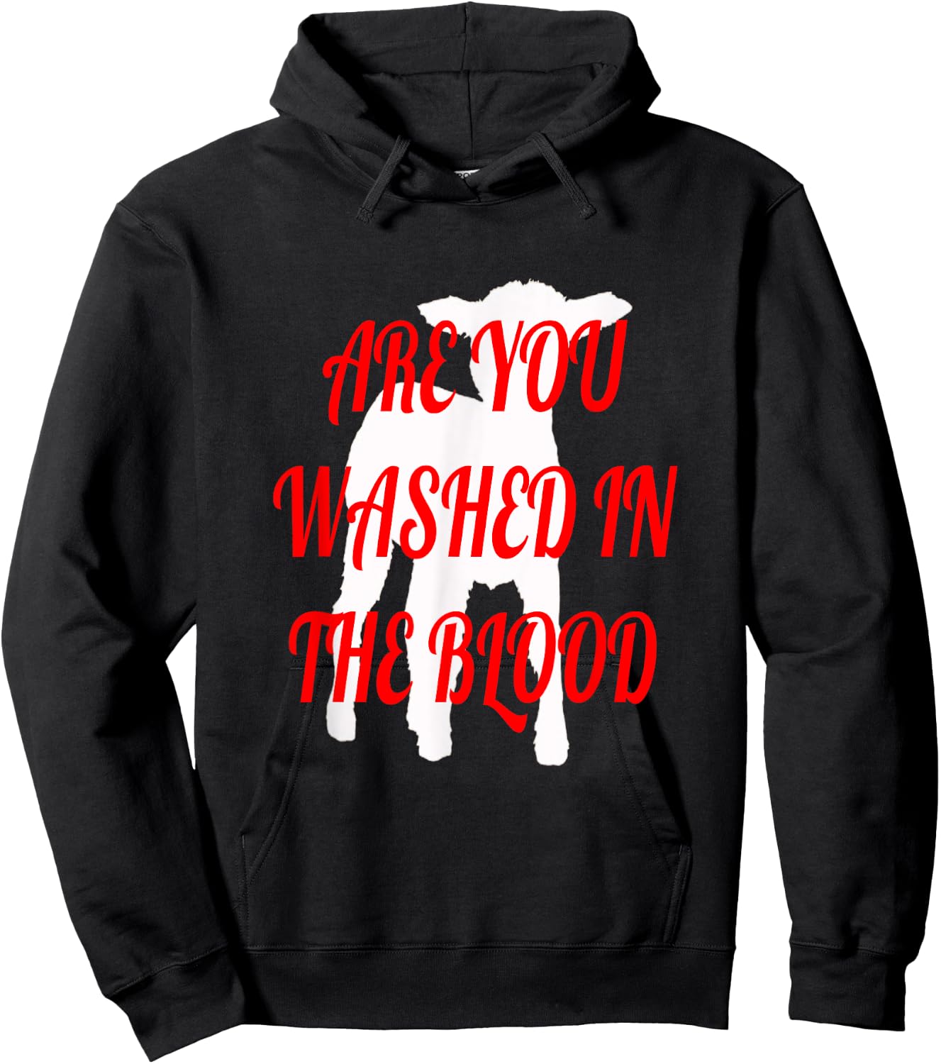 Are You Washed in the Blood Hoodie - Hoodie | Black