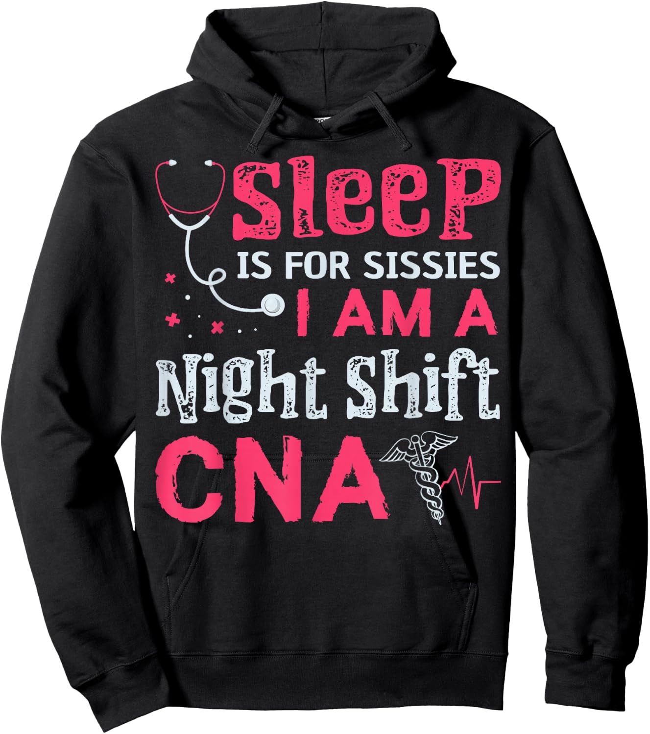 CNA Funny Certified Nursing Assistant Medical Nurse Hoodie - Hoodie | Black