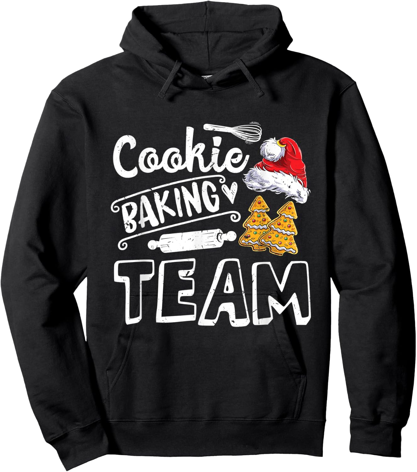 Cookie Baking Team Christmas Squad Xmas Crew m Gingerbread Hoodie - Hoodie | Black