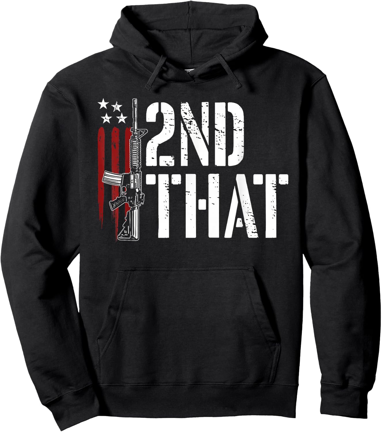 I 2nd That Second Amendment Gun Rights AR-15 Owner Patriotic Hoodie - Hoodie | Black