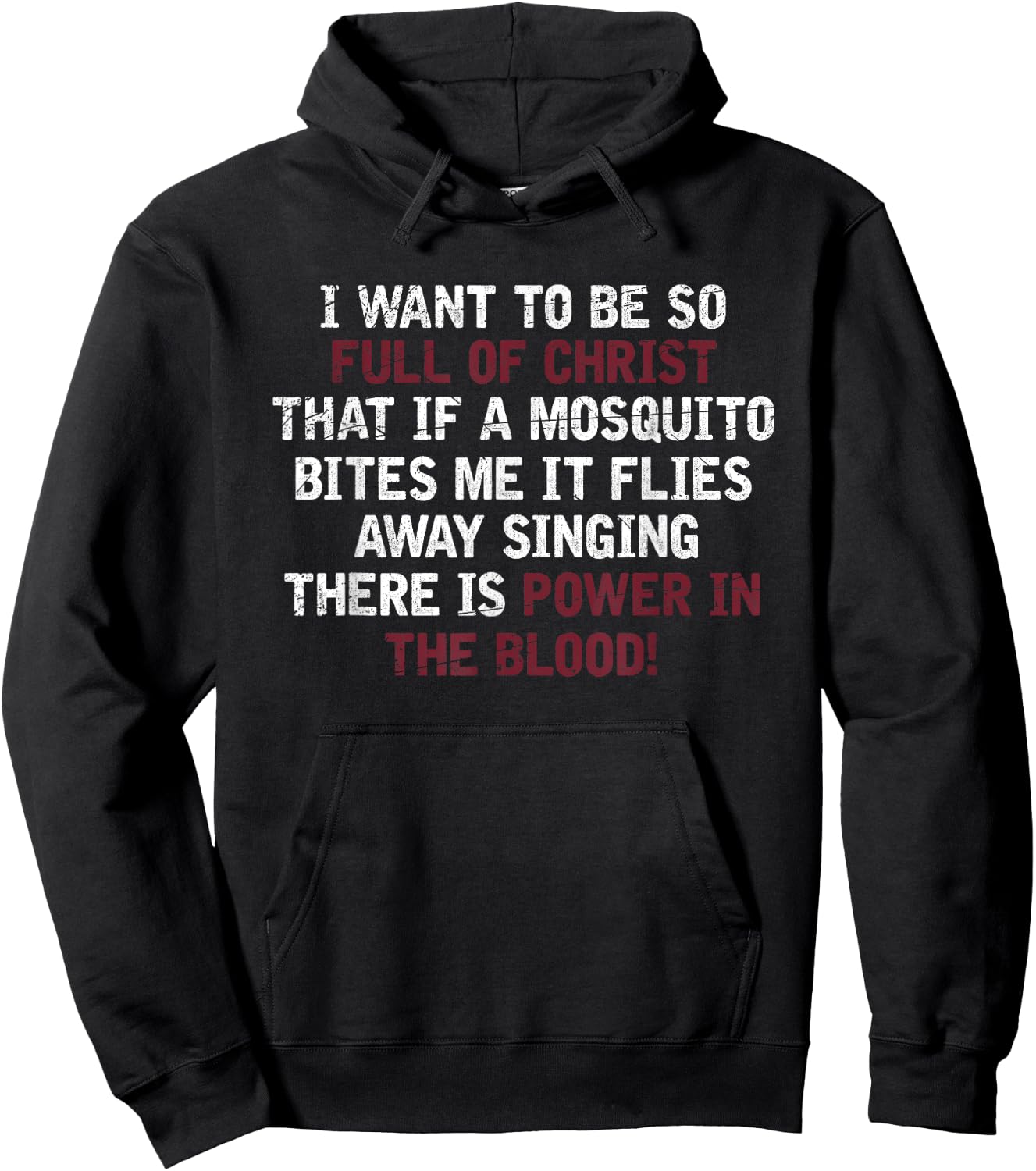 There Is Power In The Blood Religious Faith Prayer Hoodie - Hoodie | Black