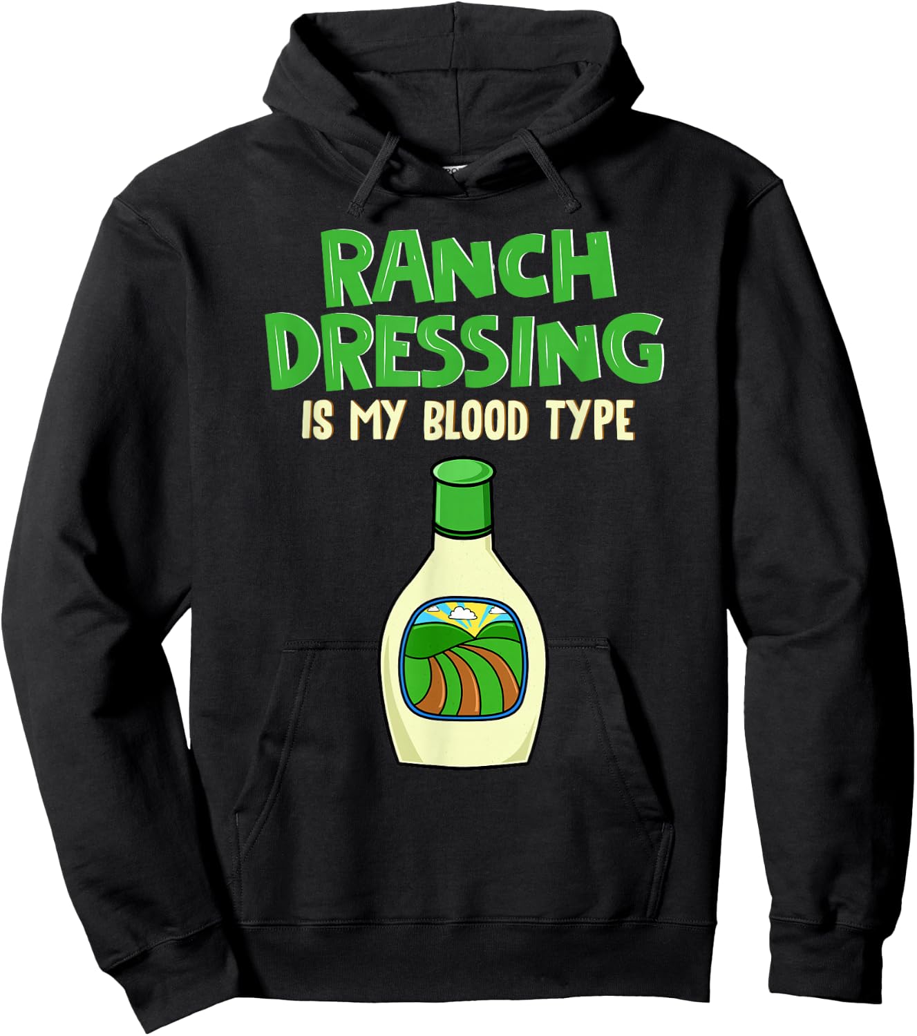 Ranch Lover Clothing Salad Dressing Hoodie - Hoodie | Black