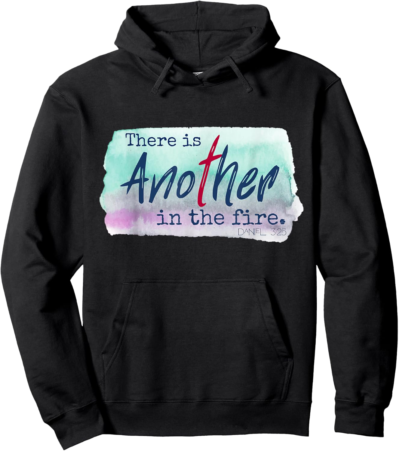 Women There is Another in the Fire Religious Scripture Hoodie - Hoodie | Black
