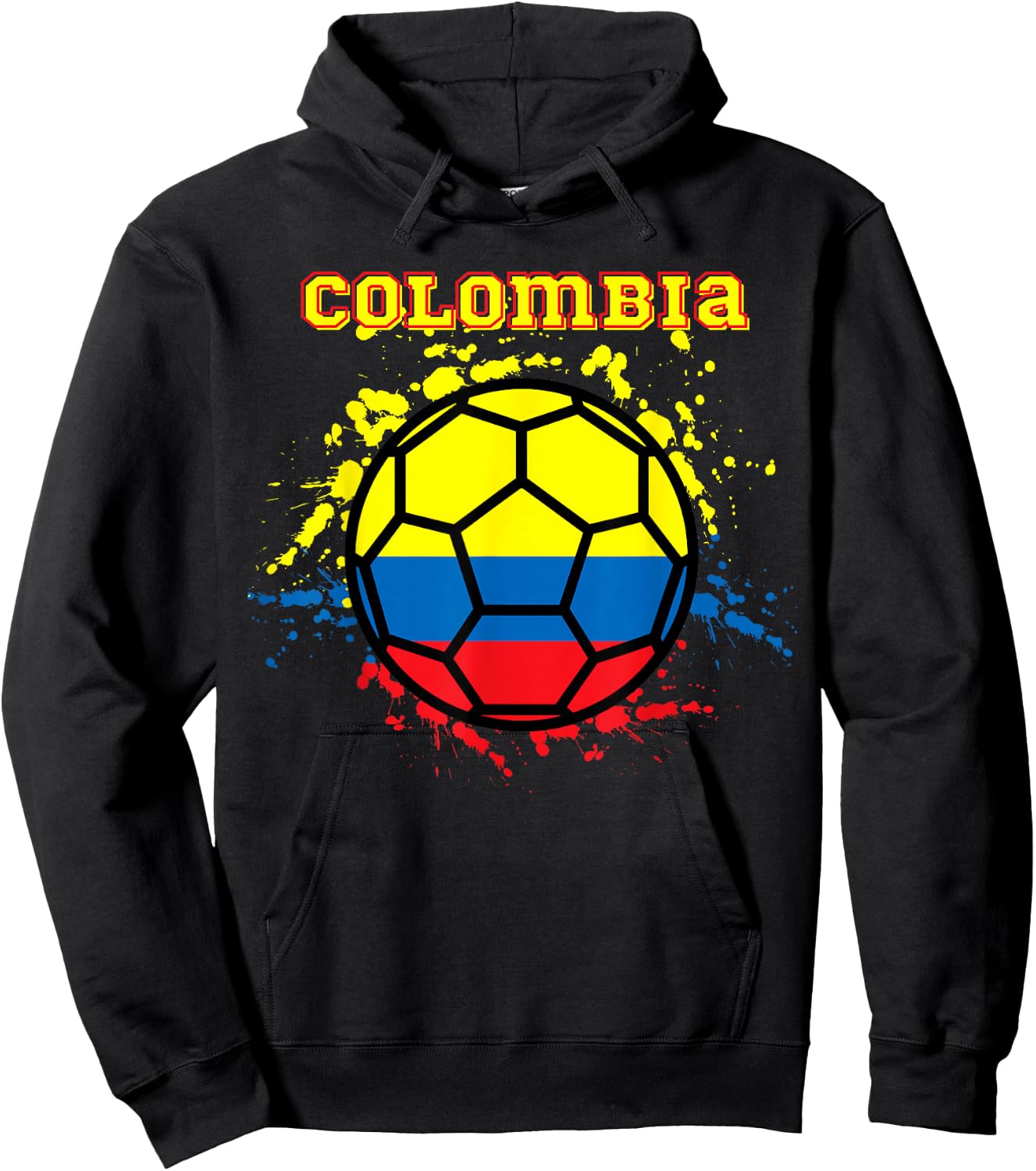 Colombia Soccer Colombian Flag Futbol Fan Jersey Hoodie - Hoodie | Black