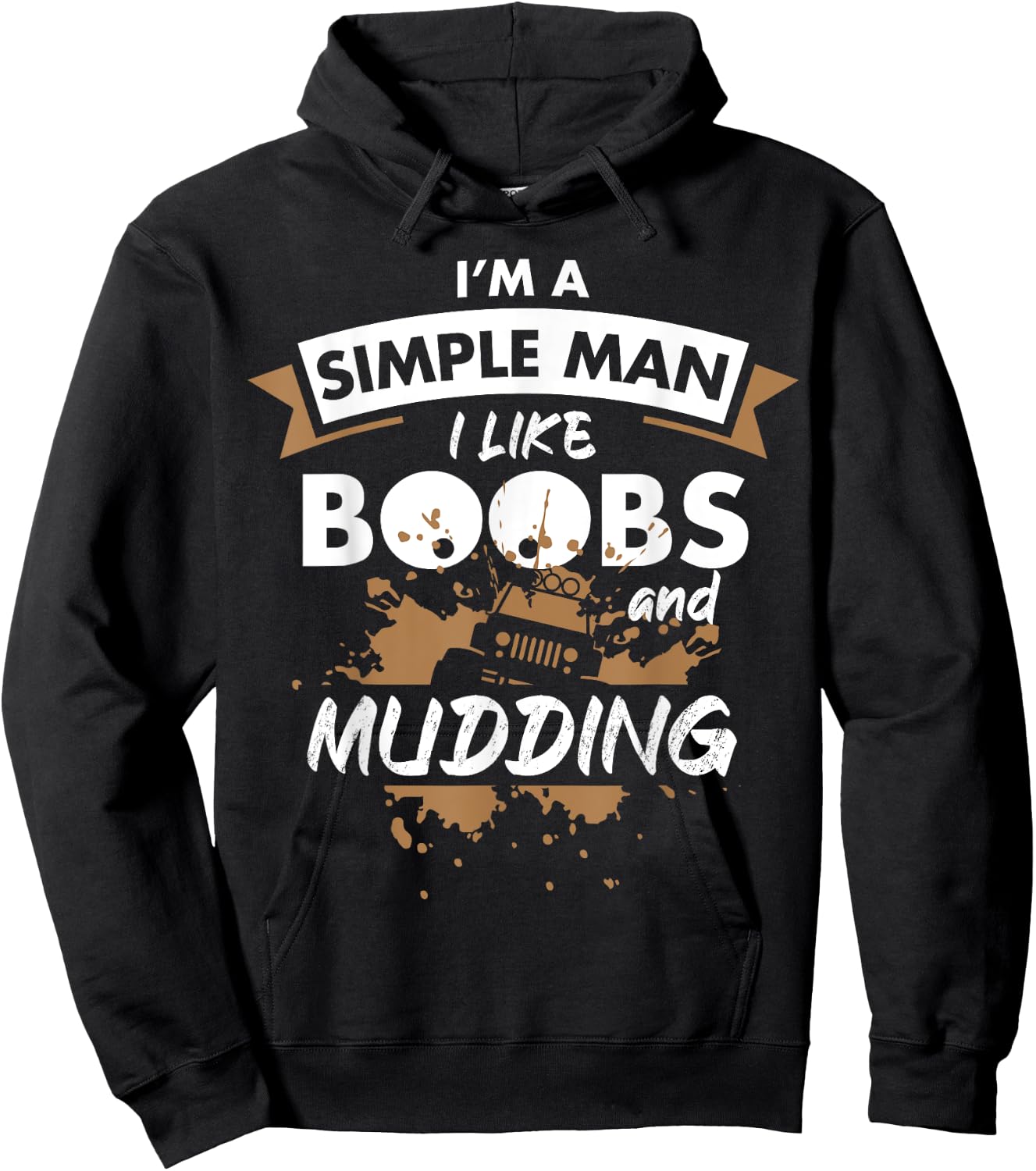 Mudding Mud ATV Funny 4x4 Wheeler Hoodie - Hoodie | Black