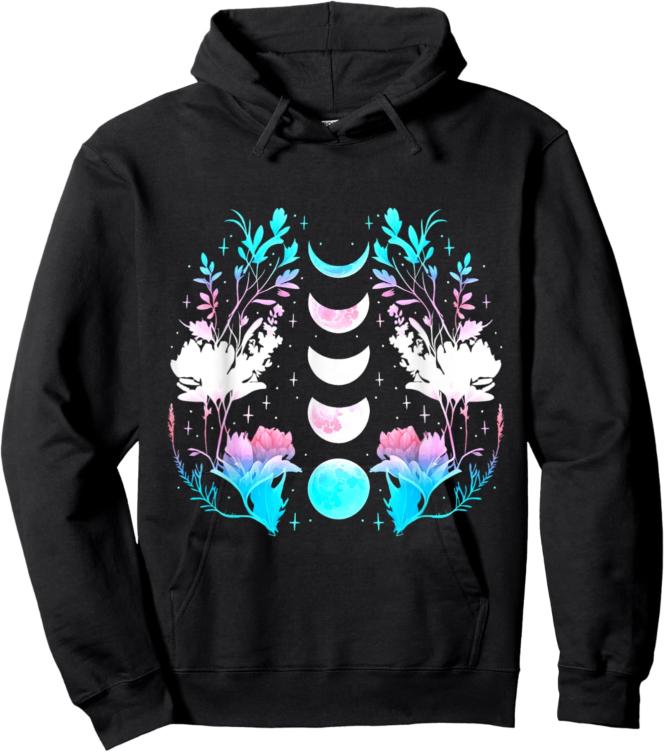 Transgender Plants Transgender Pride Transsexual Moon Hoodie - Hoodie | Black