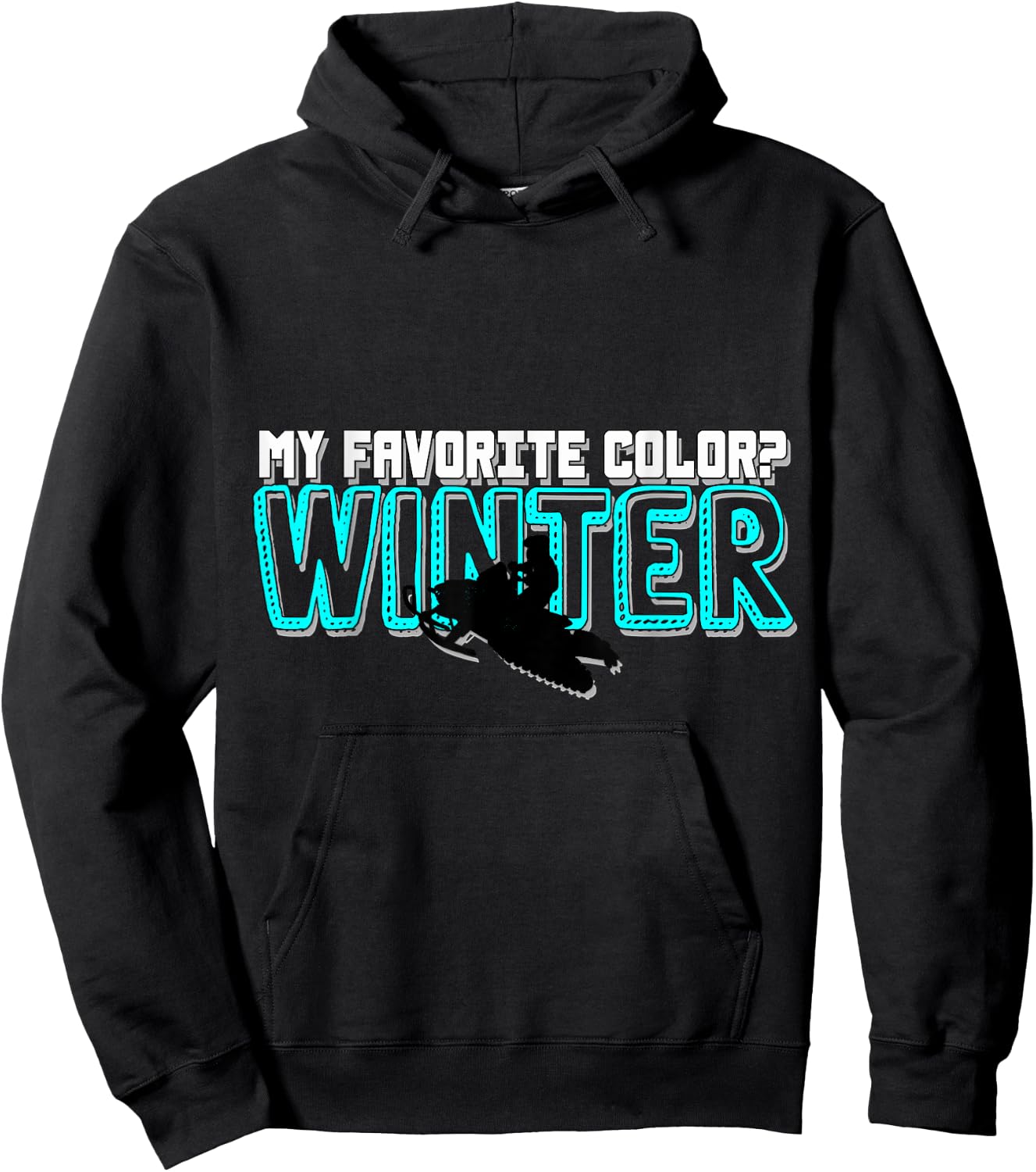 Snowmobile Motor Sled Snowmobiling Winter Sports Gift Hoodie - Hoodie | Black