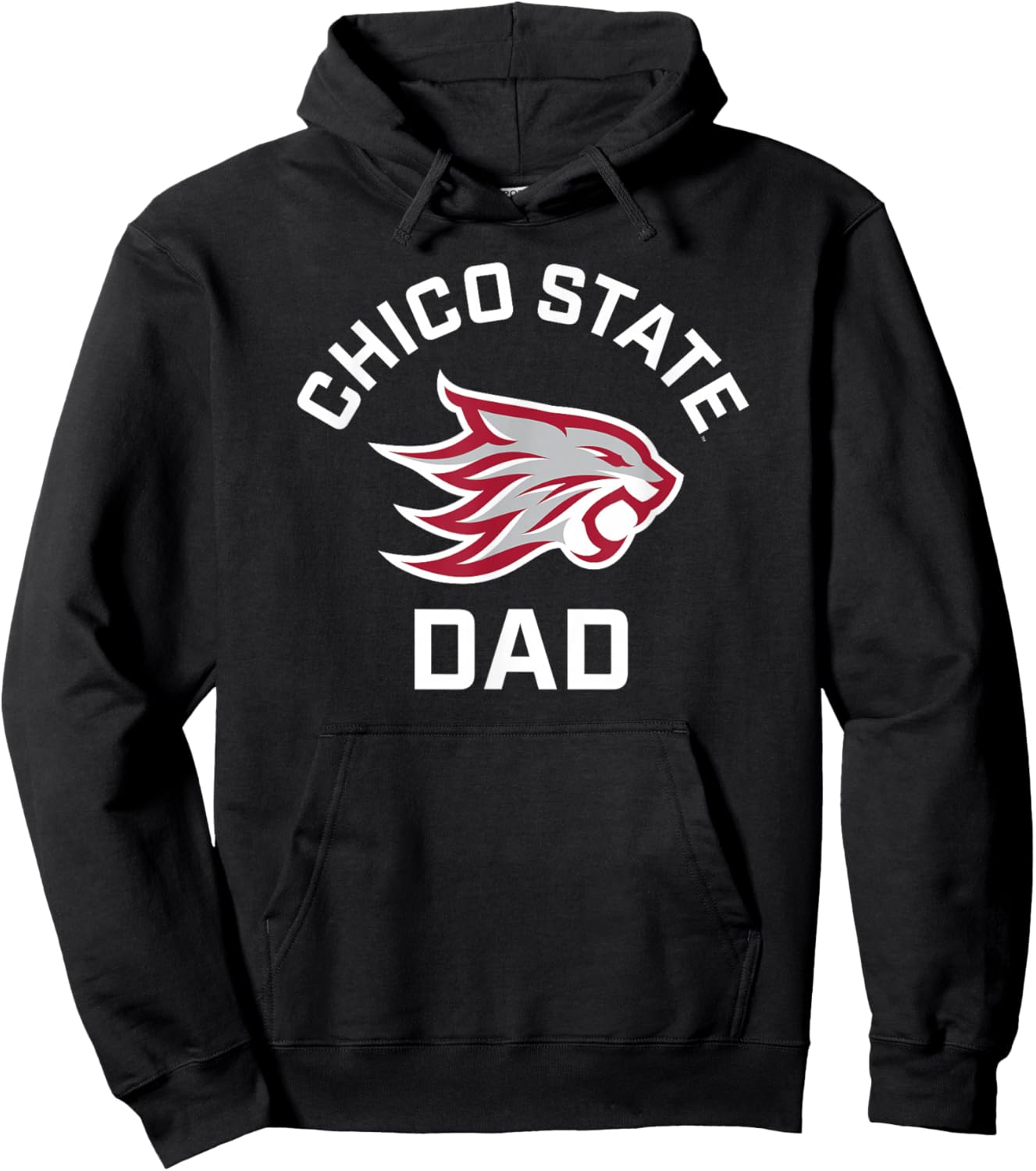 Chico State Wildcats Arched Dad Hoodie - Hoodie | Black