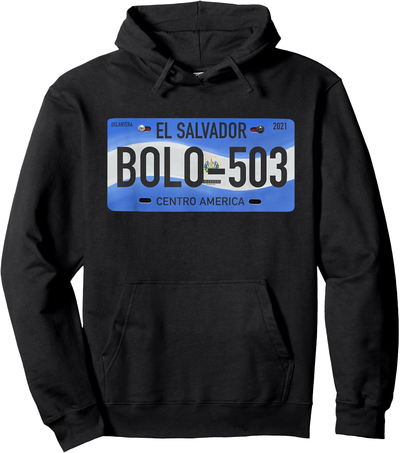 El Salvador Pupusas Typical Phrases Hoodie - Hoodie | Black