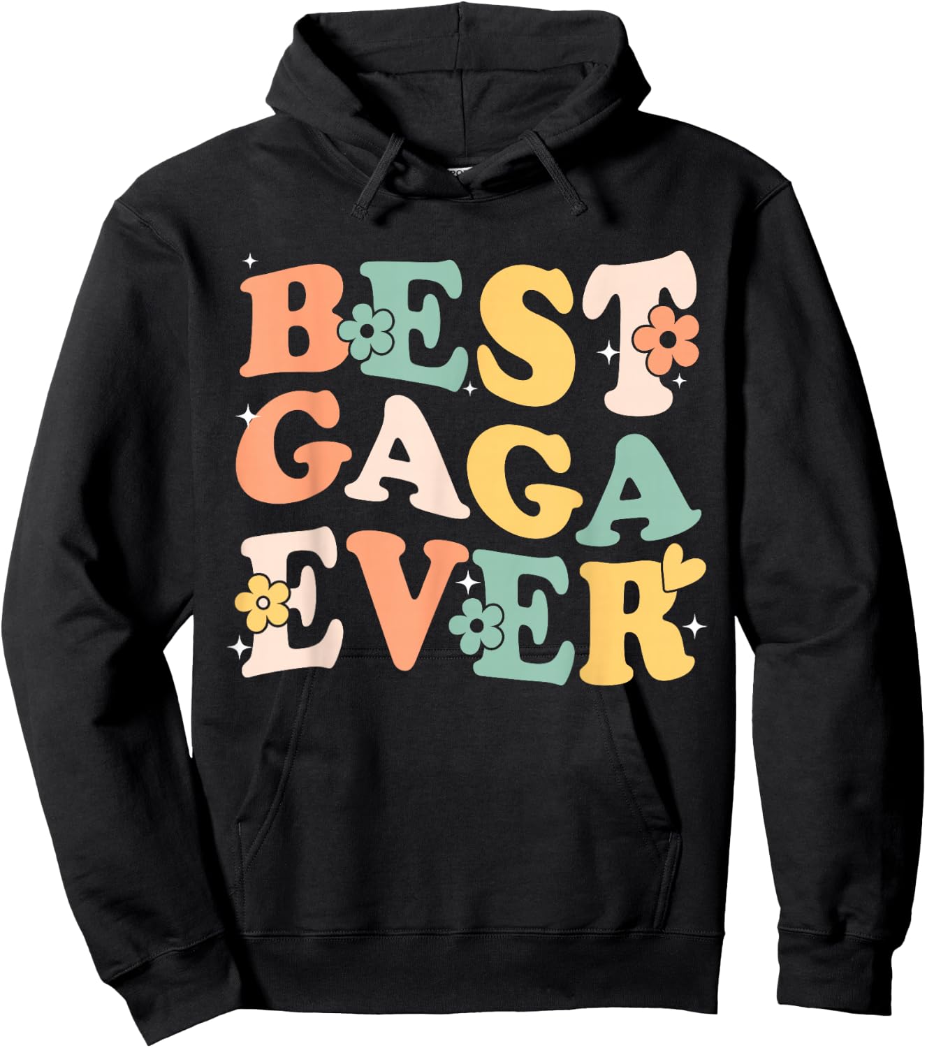 Best Gaga Ever Lovely Vintage Inspired Graphic Hoodie - Hoodie | Black