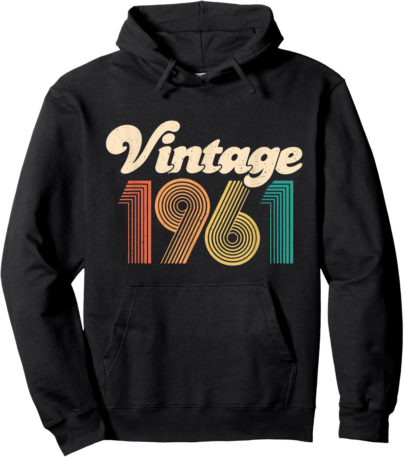 60th Birthday Gift - Vintage 1961 - 60 Years Old men women Hoodie - Hoodie | Black