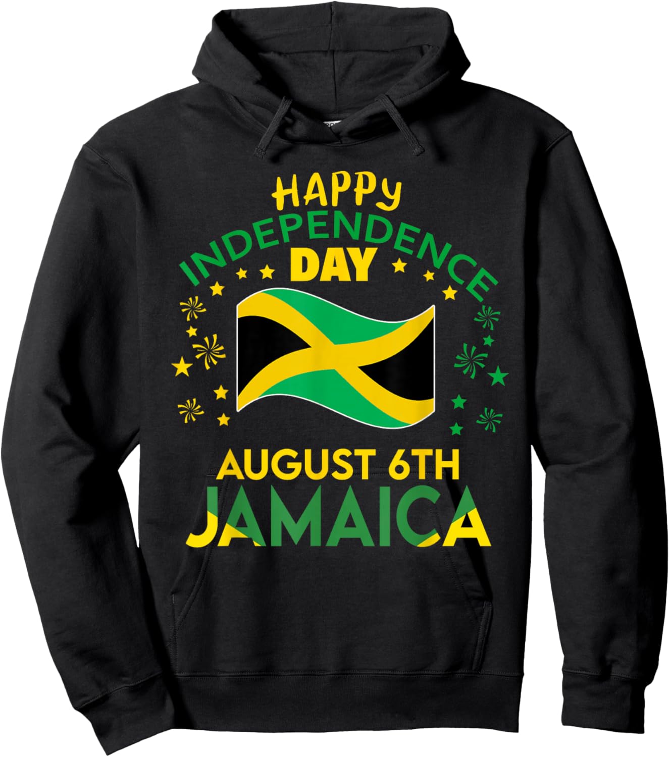Jamaica 63rd Independence Day Jamaican Pride Jamaica Flag Hoodie - Hoodie | Black
