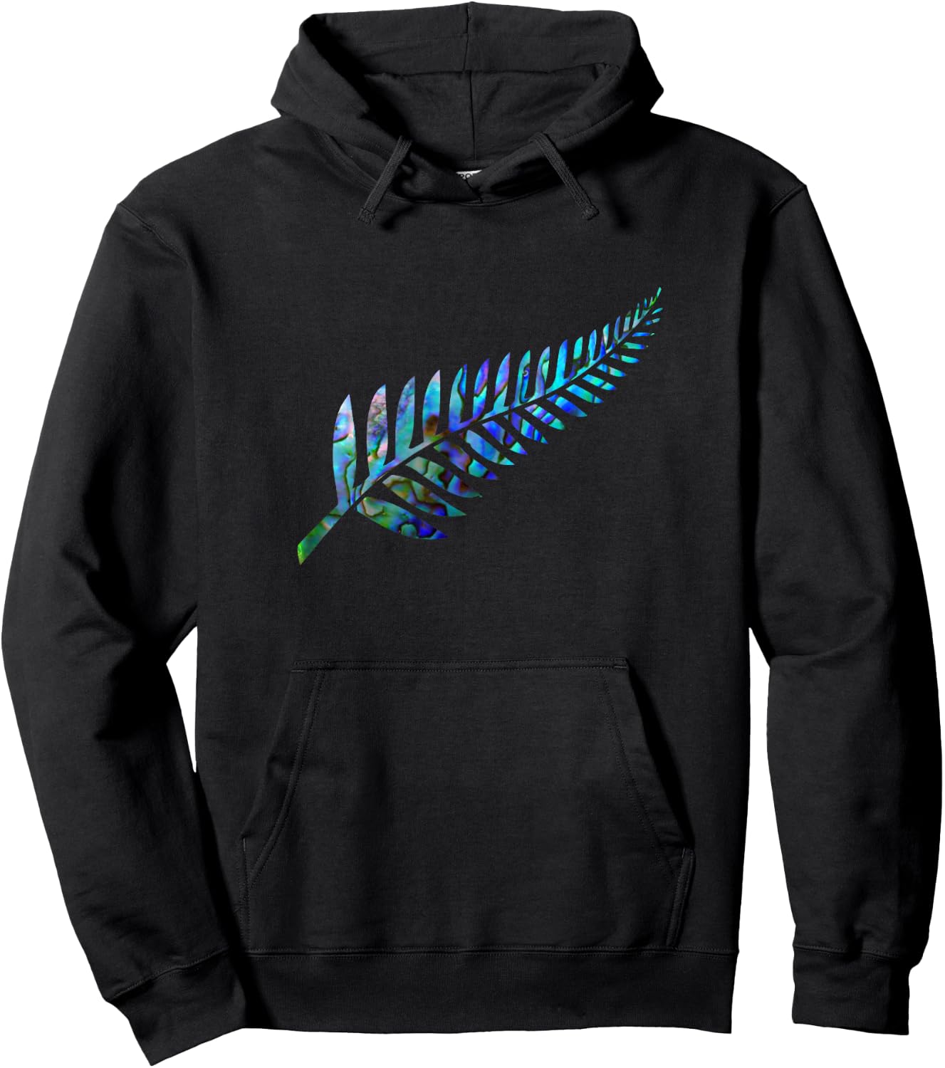 New Zealand Fern Hoodie - Hoodie | Black