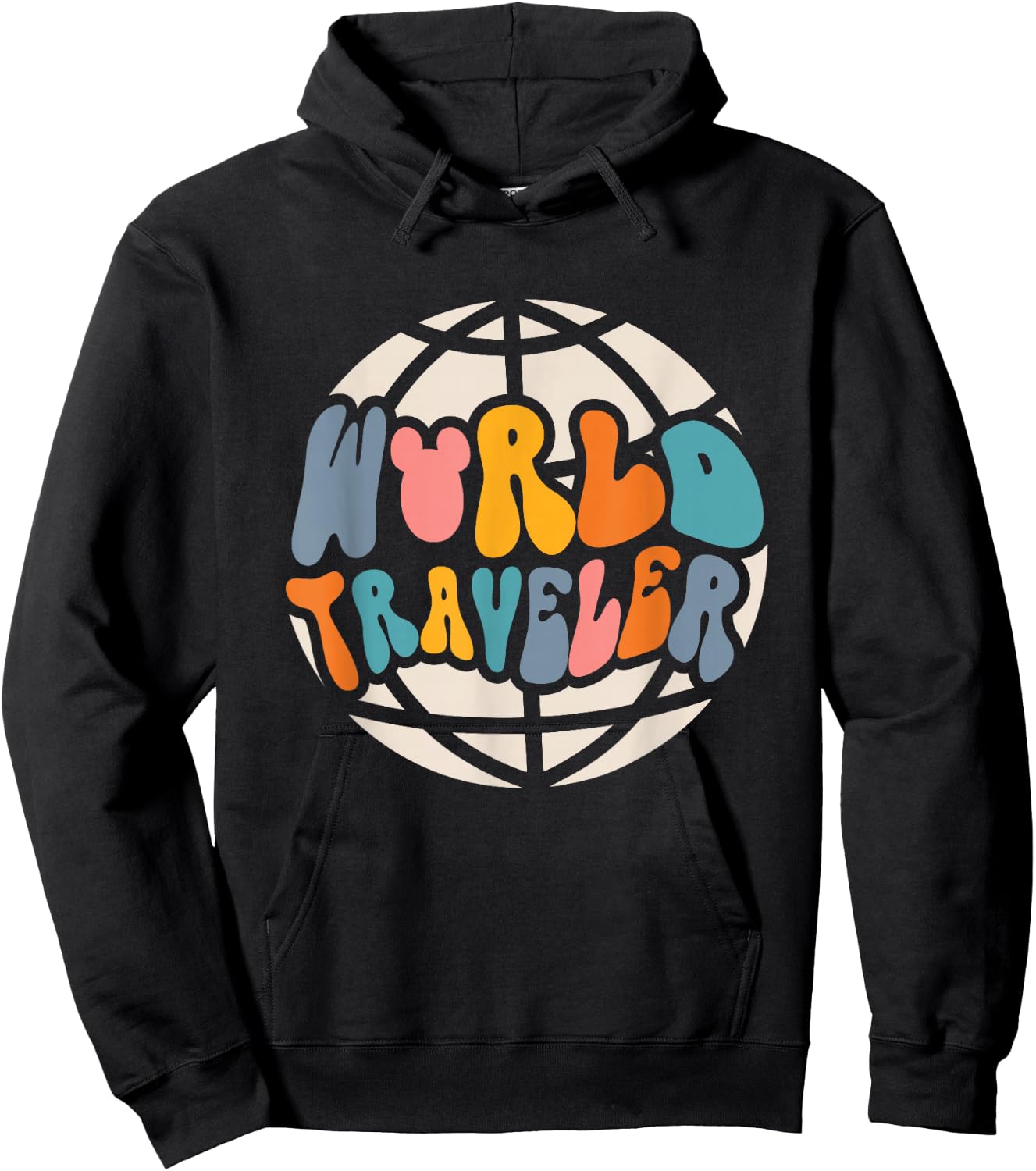 World Traveler, Vacation Trip, Travel Hoodie - Hoodie | Black