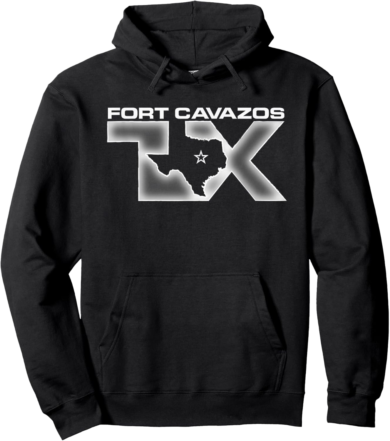 Fort Cavazos Texas United States Army Military Hoodie - Hoodie | Black