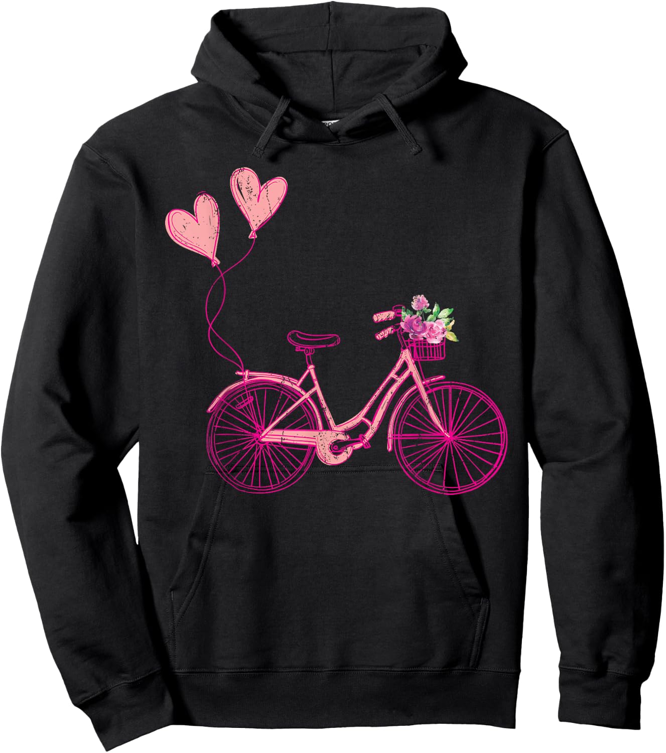Bike Cycling Love Cyclist Women Girls Gift Bicycle Hoodie - Hoodie | Black