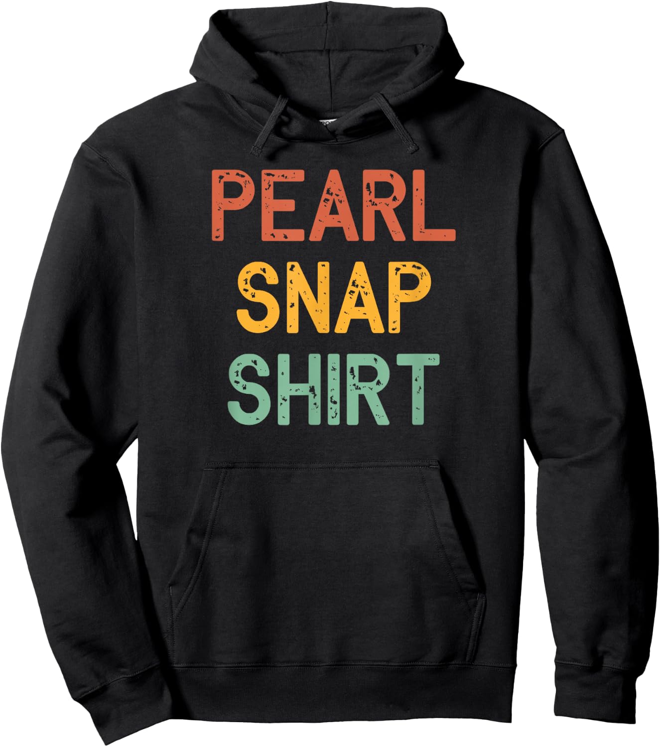 Texas Cowboy and Western Style for Rodeo Lovers a Pearl Snap Hoodie - Hoodie | Black