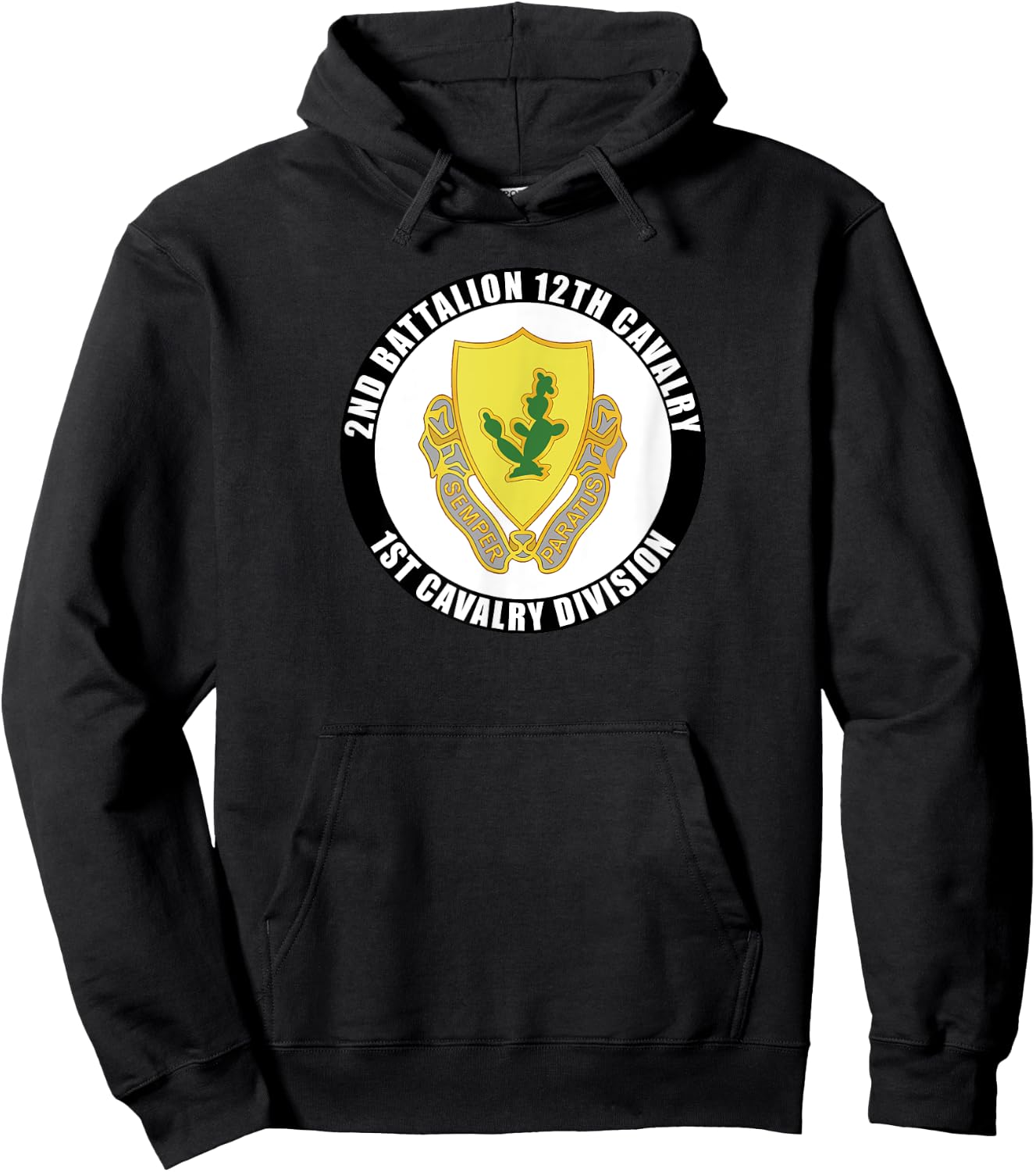 2nd Battalion 12th Cavalry 1st Cavalry Division Veteran Hoodie - Hoodie | Black