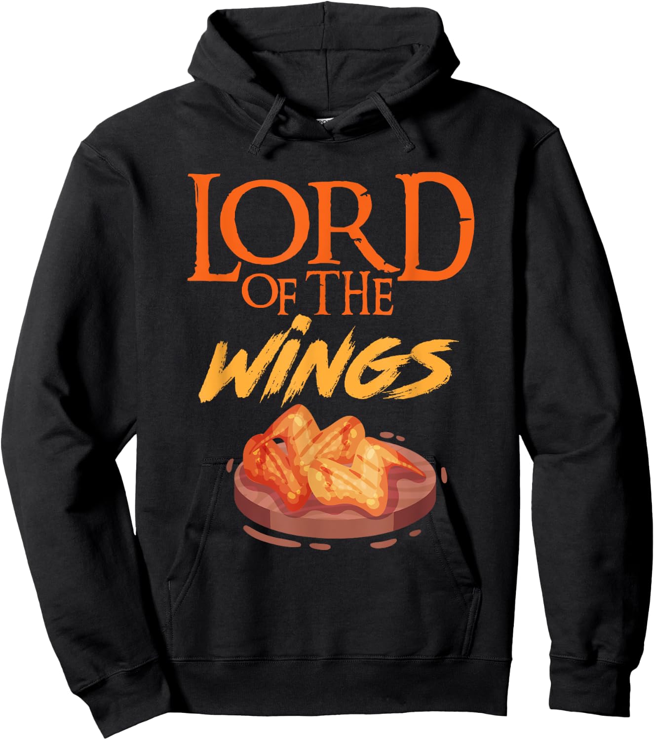 Funny Lord Of The Wings Chicken Wings Funny Chicken Wings Hoodie - Hoodie | Black