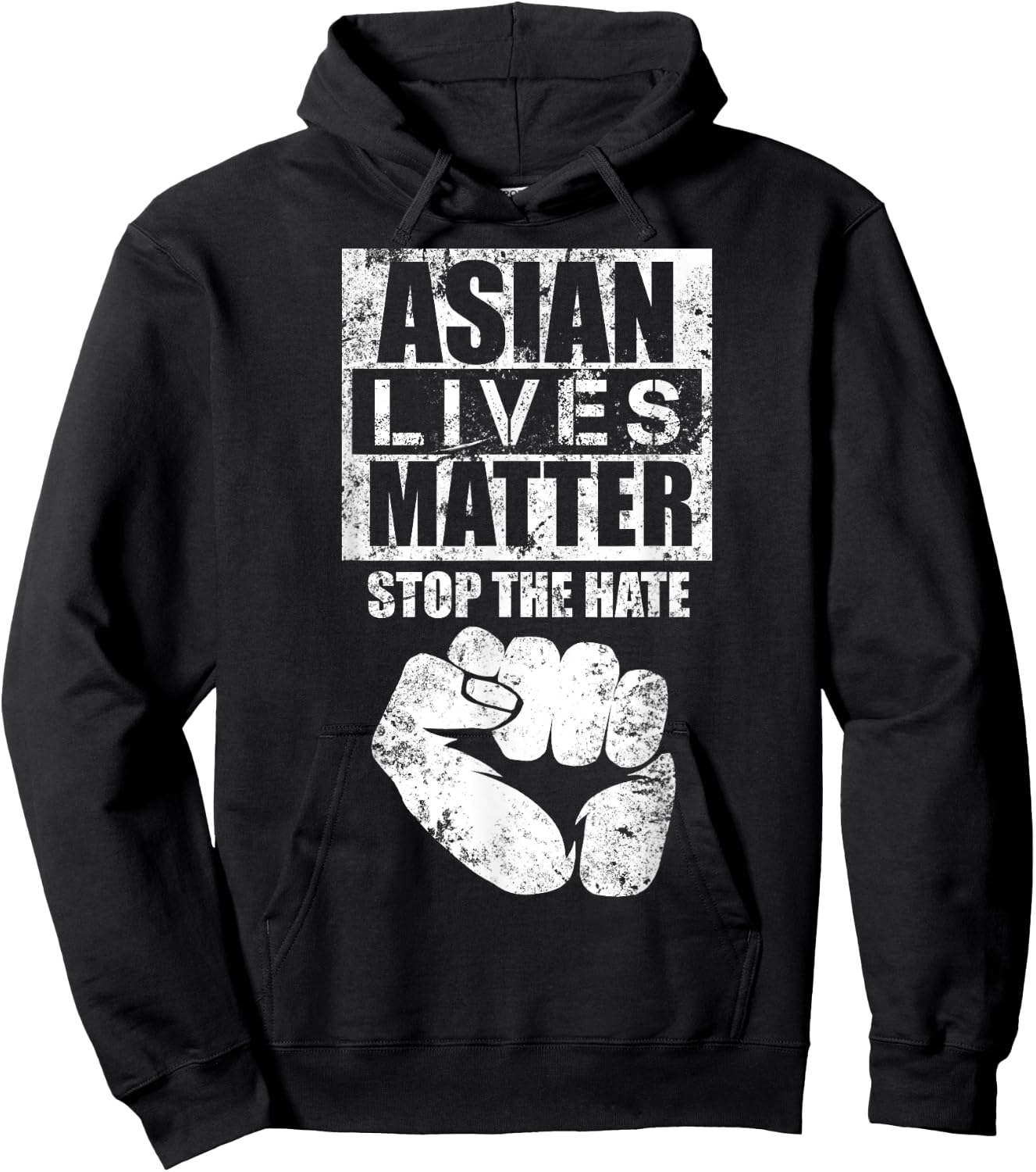 ASIAN LIVES MATTERS Stop Asian Hate Anti Asian Racism AAPI Hoodie - Hoodie | Black