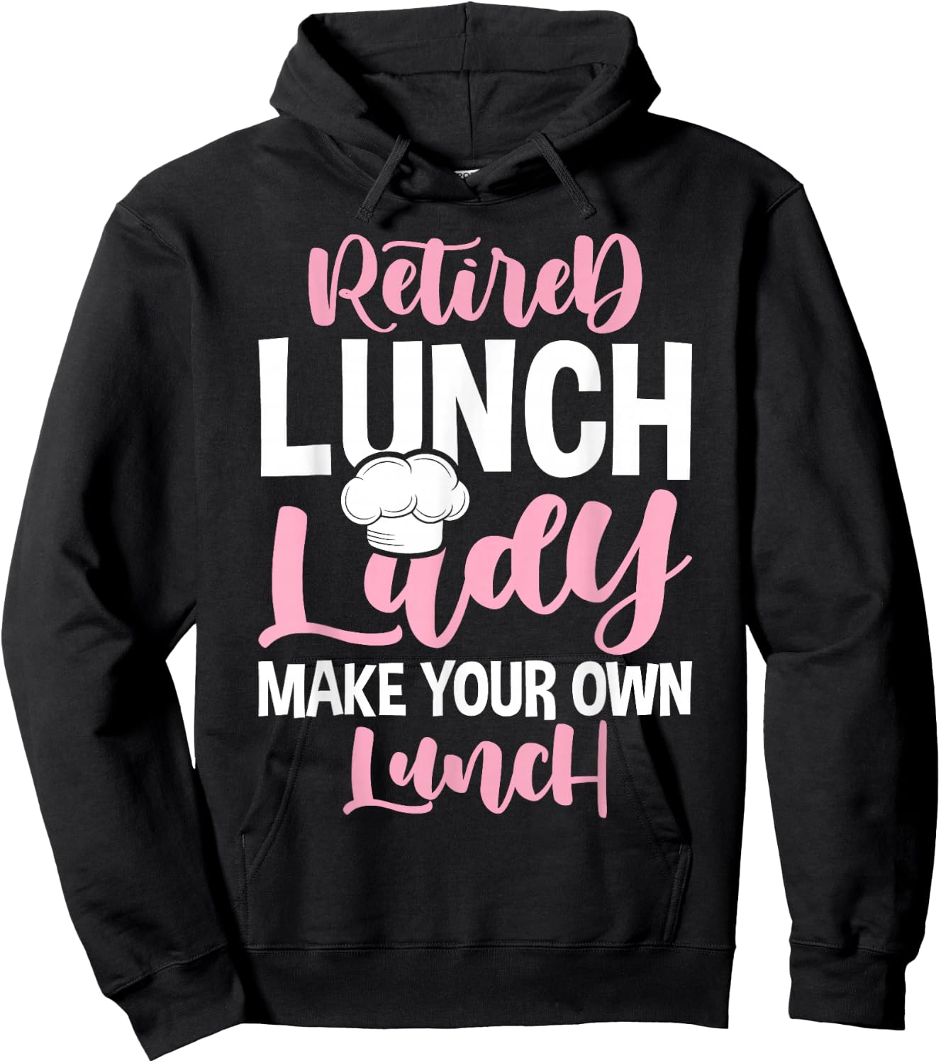 Retired Lunch Lady Celebrate Retirement Party Hoodie - Hoodie | Black